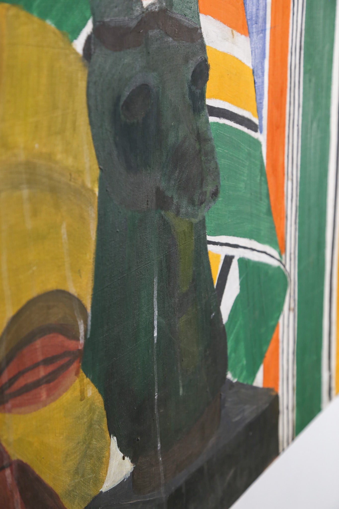 Abstract Painting with Masks / 仮面をモチーフにした抽象画