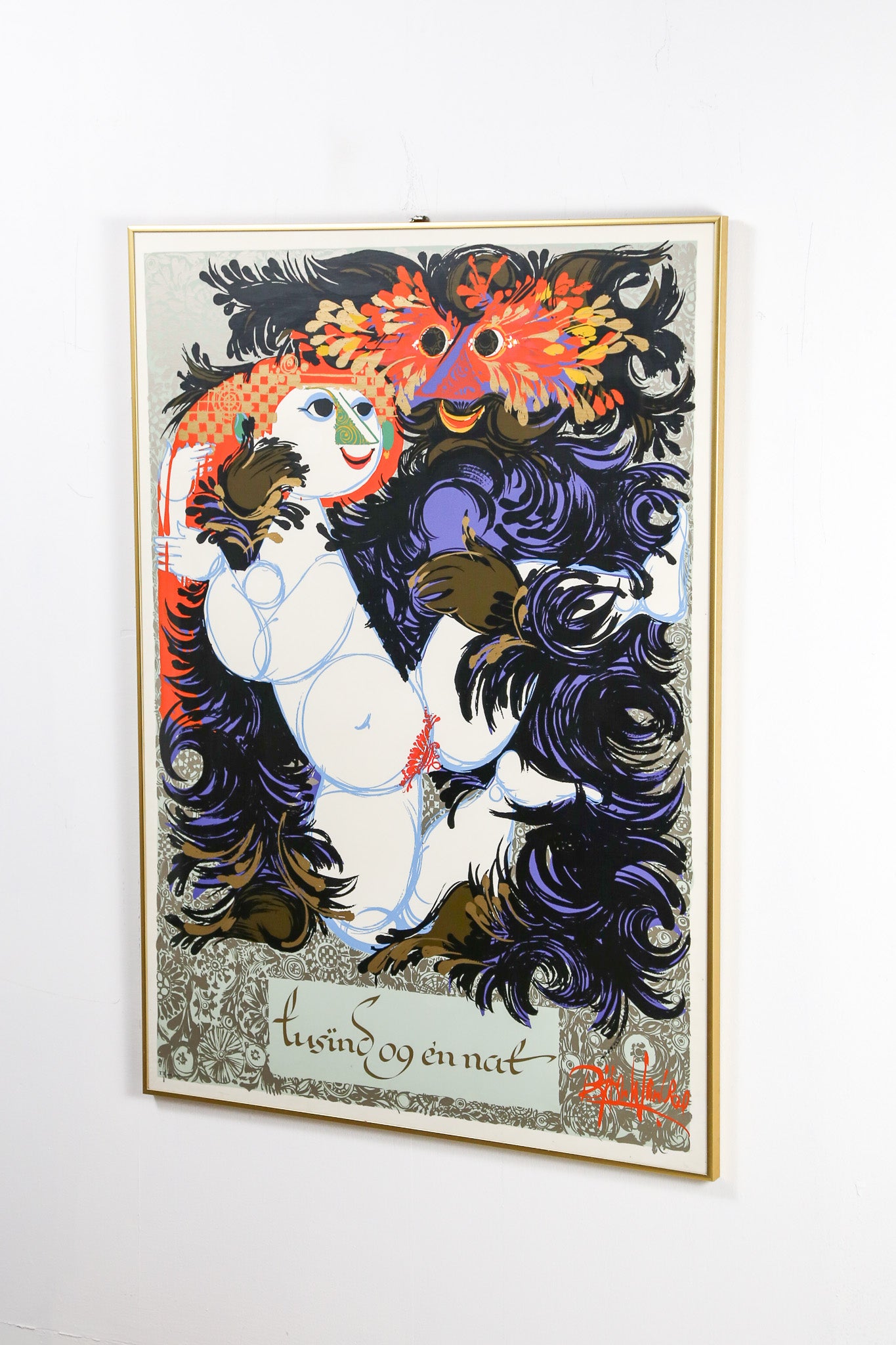 Bjørn Wiinblad Poster "Woman" / ビヨン・ヴィンブラッド ポスター 「女性」