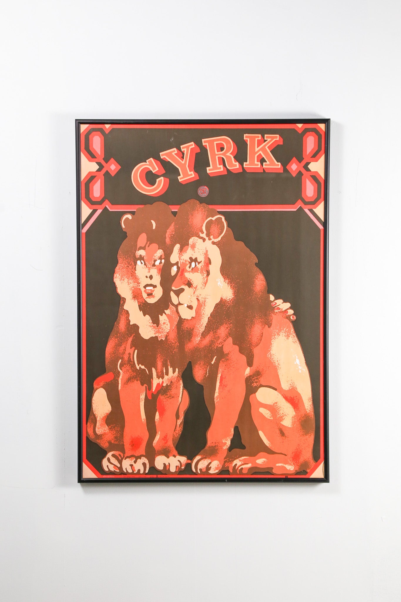 Cyrk "Lions" Poster / ポーランド・サーカス「ライオン」ポスター