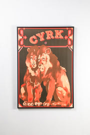 Cyrk "Lions" Poster / ポーランド・サーカス「ライオン」ポスター
