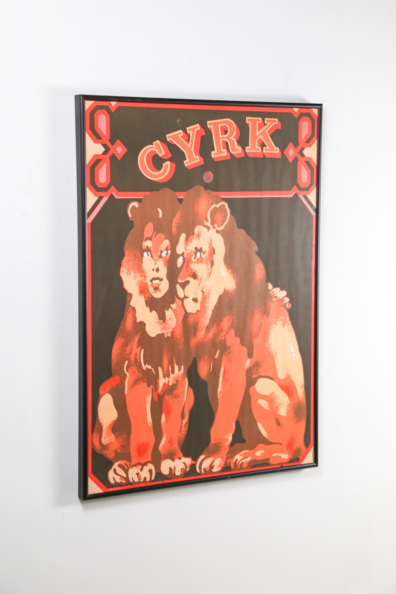 Cyrk "Lions" Poster / ポーランド・サーカス「ライオン」ポスター