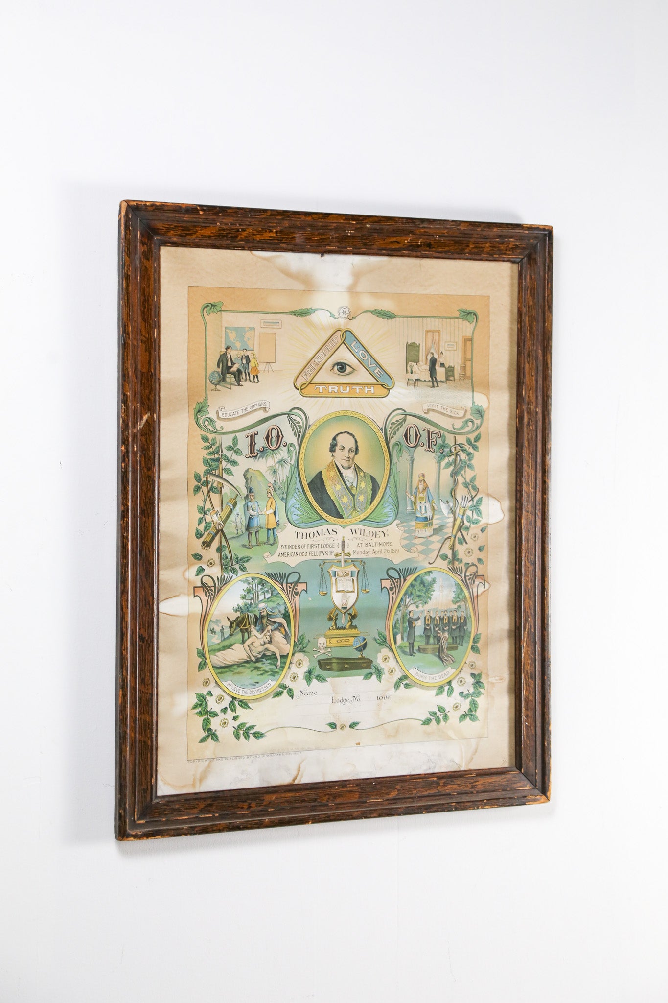 Independent Order of Odd Fellows Poster / オッドフェローズ ポスター