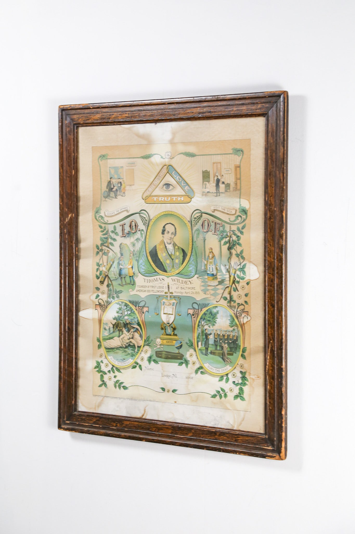 Independent Order of Odd Fellows Poster / オッドフェローズ ポスター