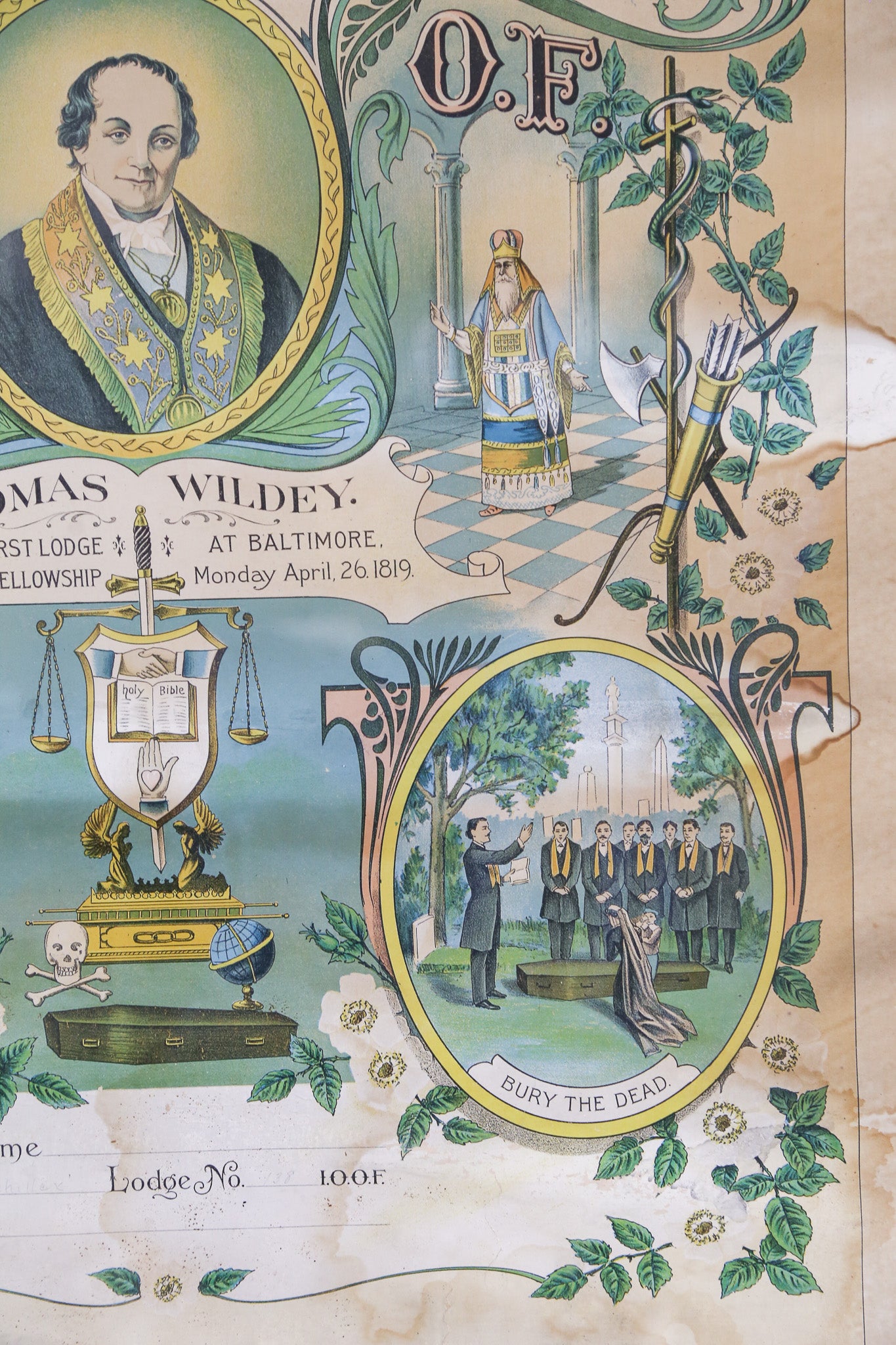 Independent Order of Odd Fellows Poster / オッドフェローズ ポスター