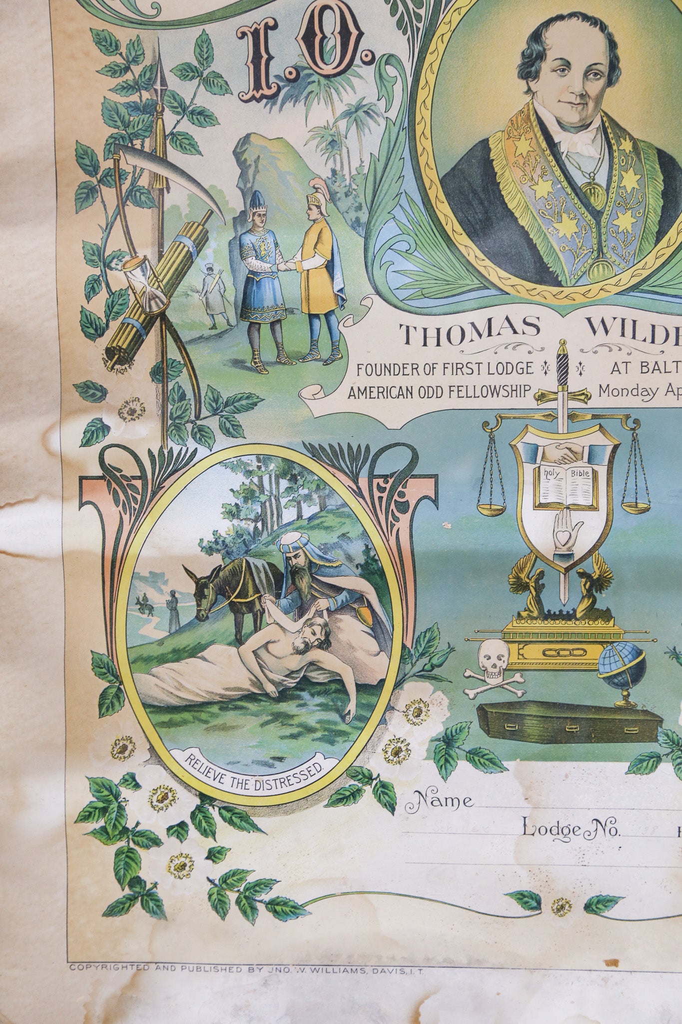 Independent Order of Odd Fellows Poster / オッドフェローズ ポスター