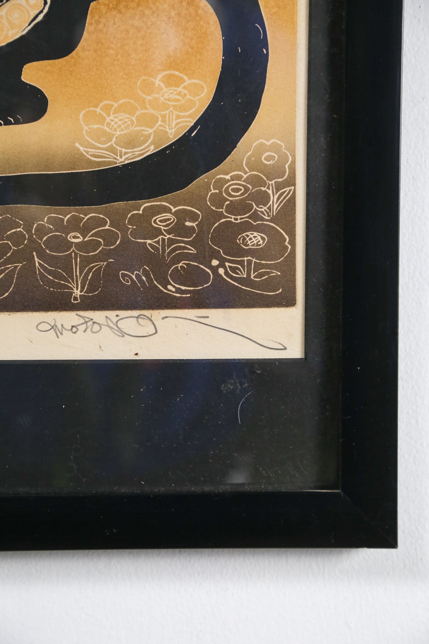 Night Creatures and Child Screen Print / 月夜と動物たち シルクスクリーン