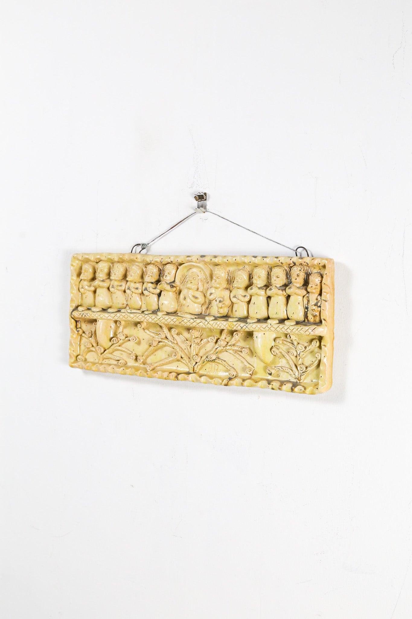 Ceramic Wall Plaque "The Last Supper" / 陶器の壁掛け「最後の晩餐」