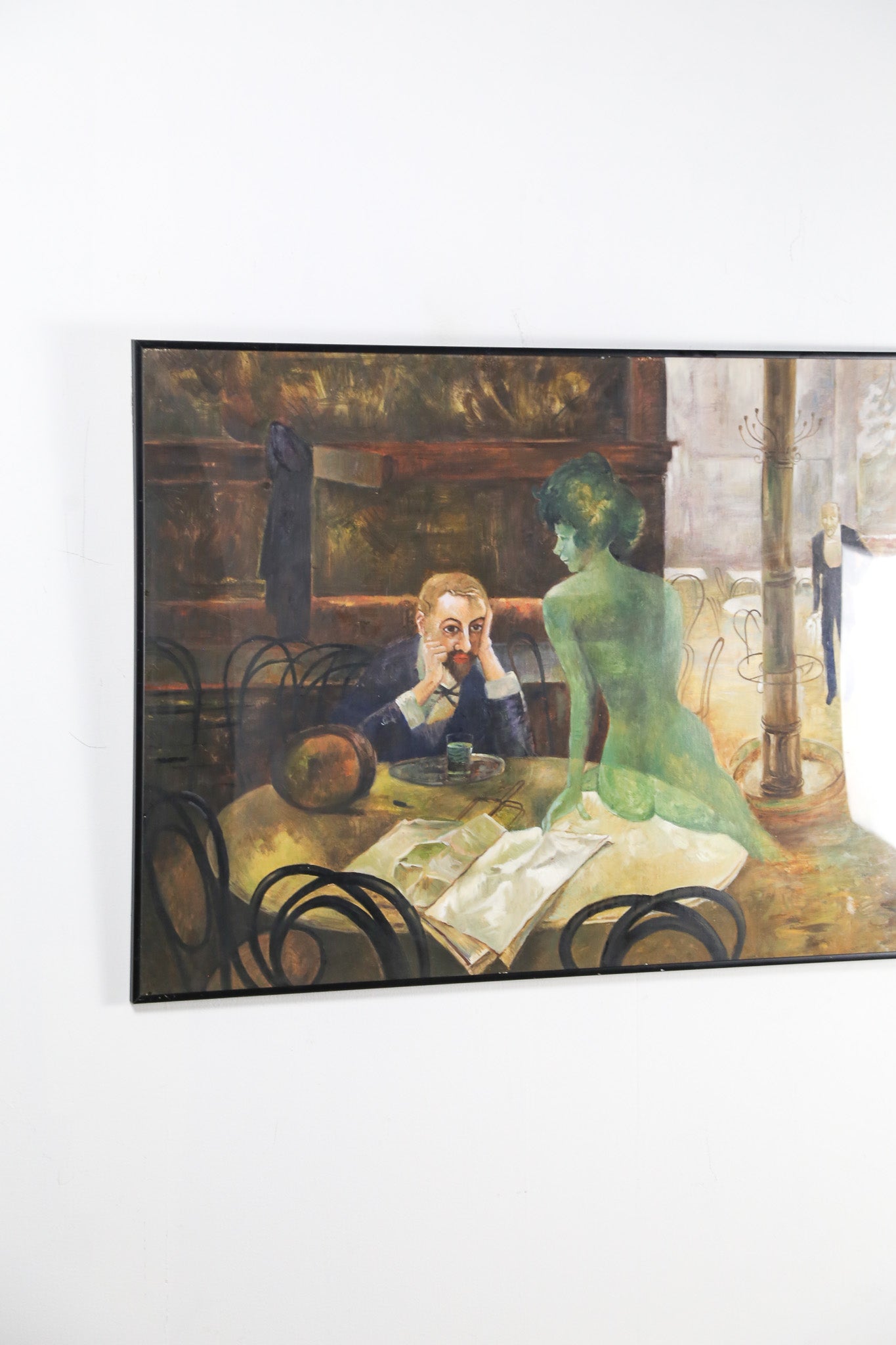 Man and Translucent Woman Wall Art / 男性と半透明女性 ウォールアート