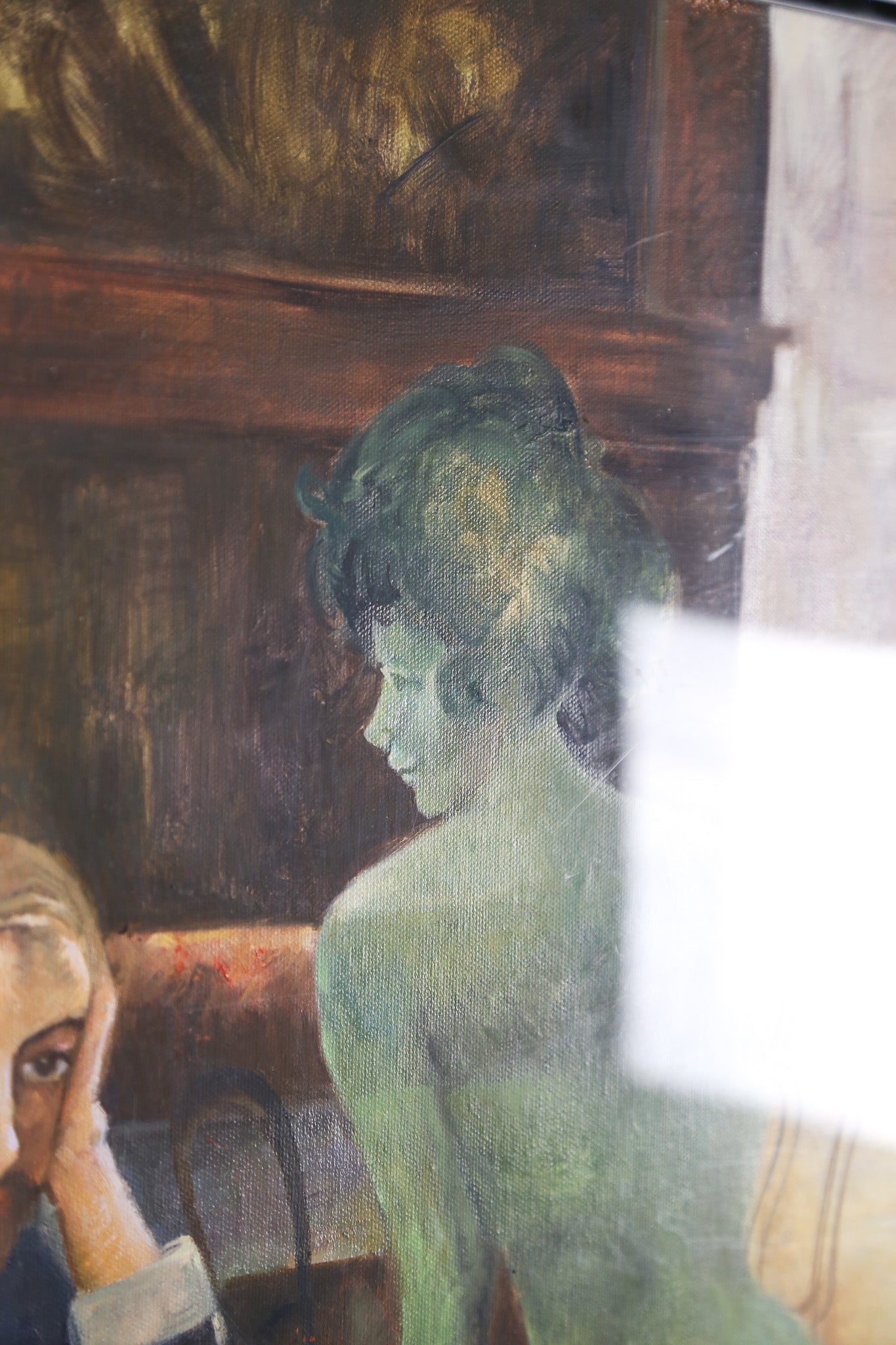 Man and Translucent Woman Wall Art / 男性と半透明女性 ウォールアート