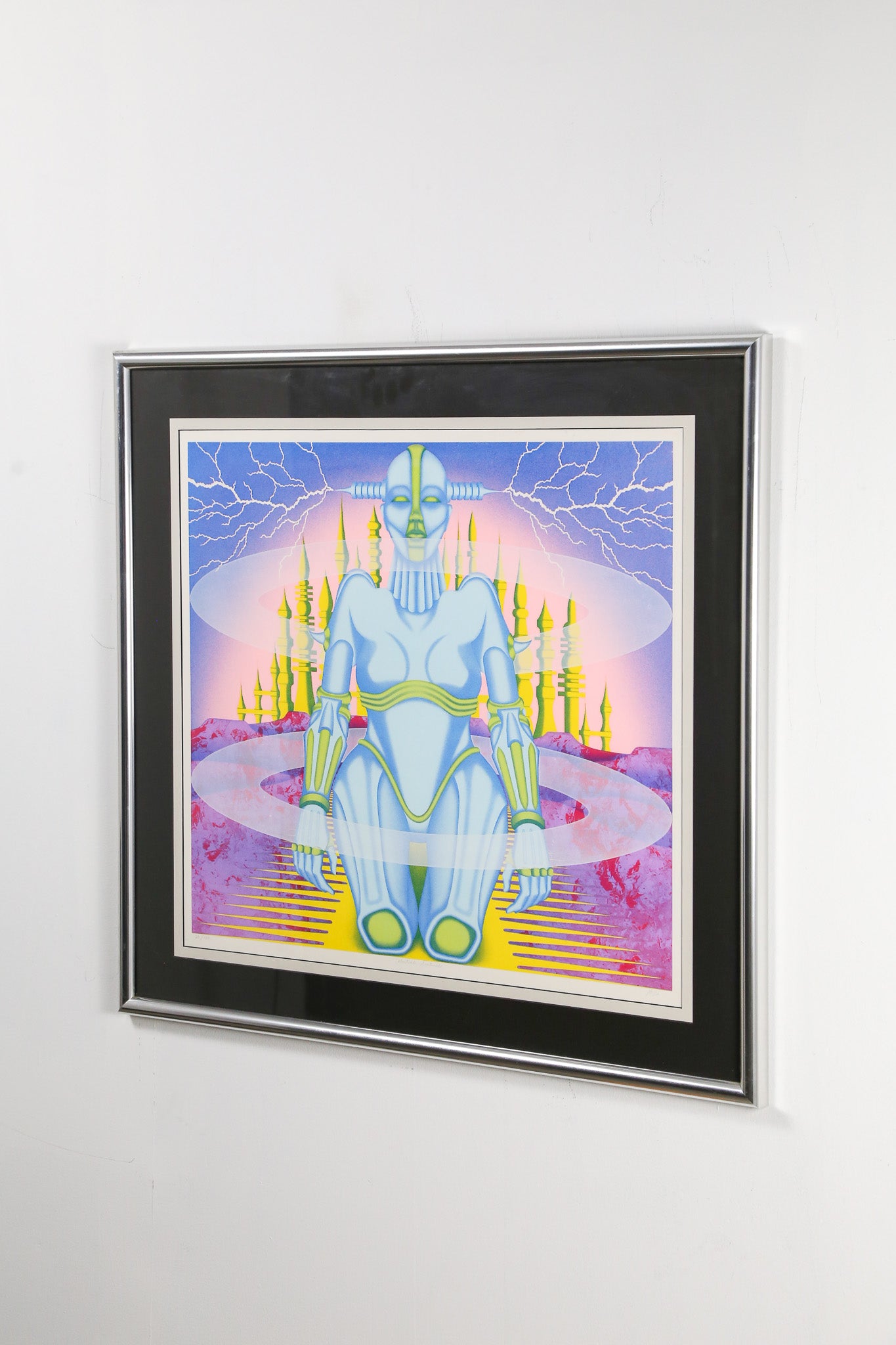 Vintage Screenprint "Celestial Sentinel" by Mike Mills / マイク・ミルズ シルクスクリーン「セレスティアル・センチネル」