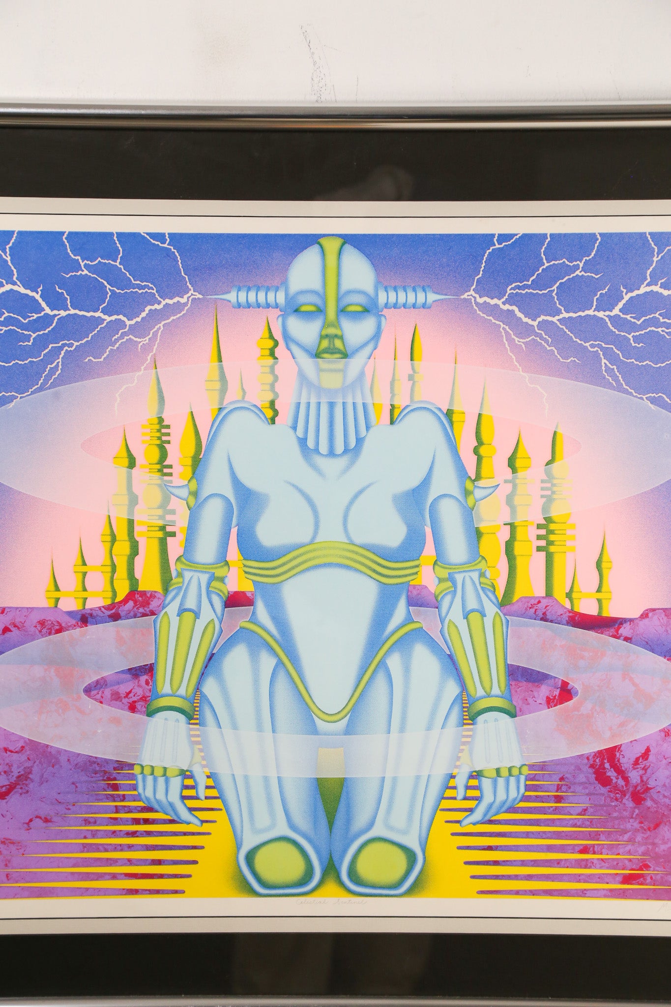 Vintage Screenprint "Celestial Sentinel" by Mike Mills / マイク・ミルズ シルクスクリーン「セレスティアル・センチネル」