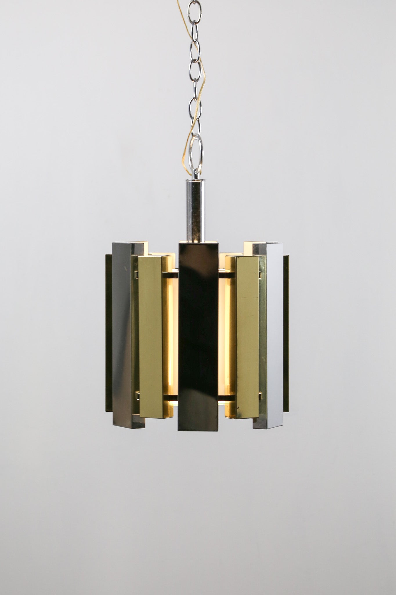 Chrome & Brass Chandelier / クローム & 真鍮 シャンデリア