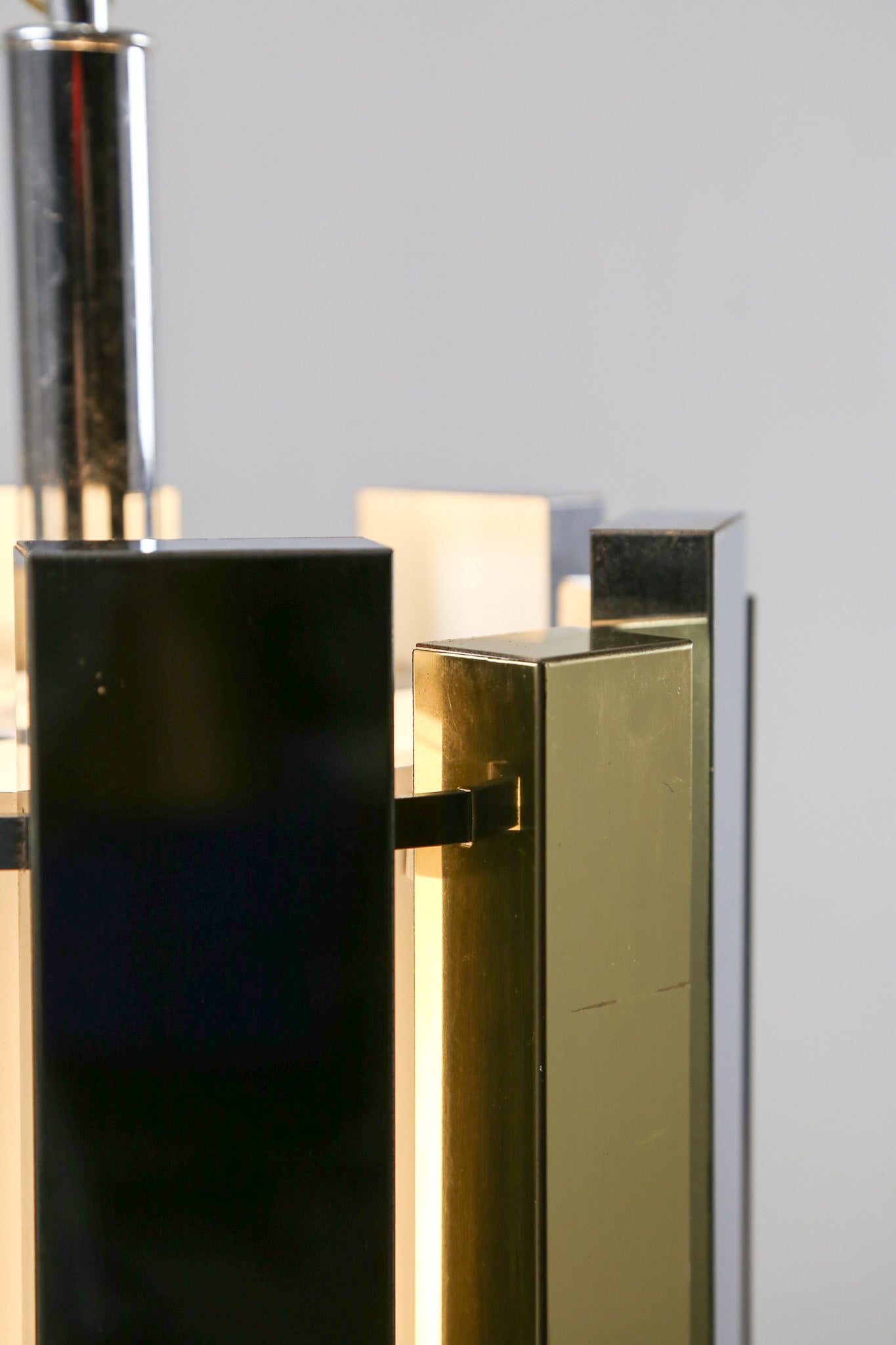 Chrome & Brass Chandelier / クローム & 真鍮 シャンデリア
