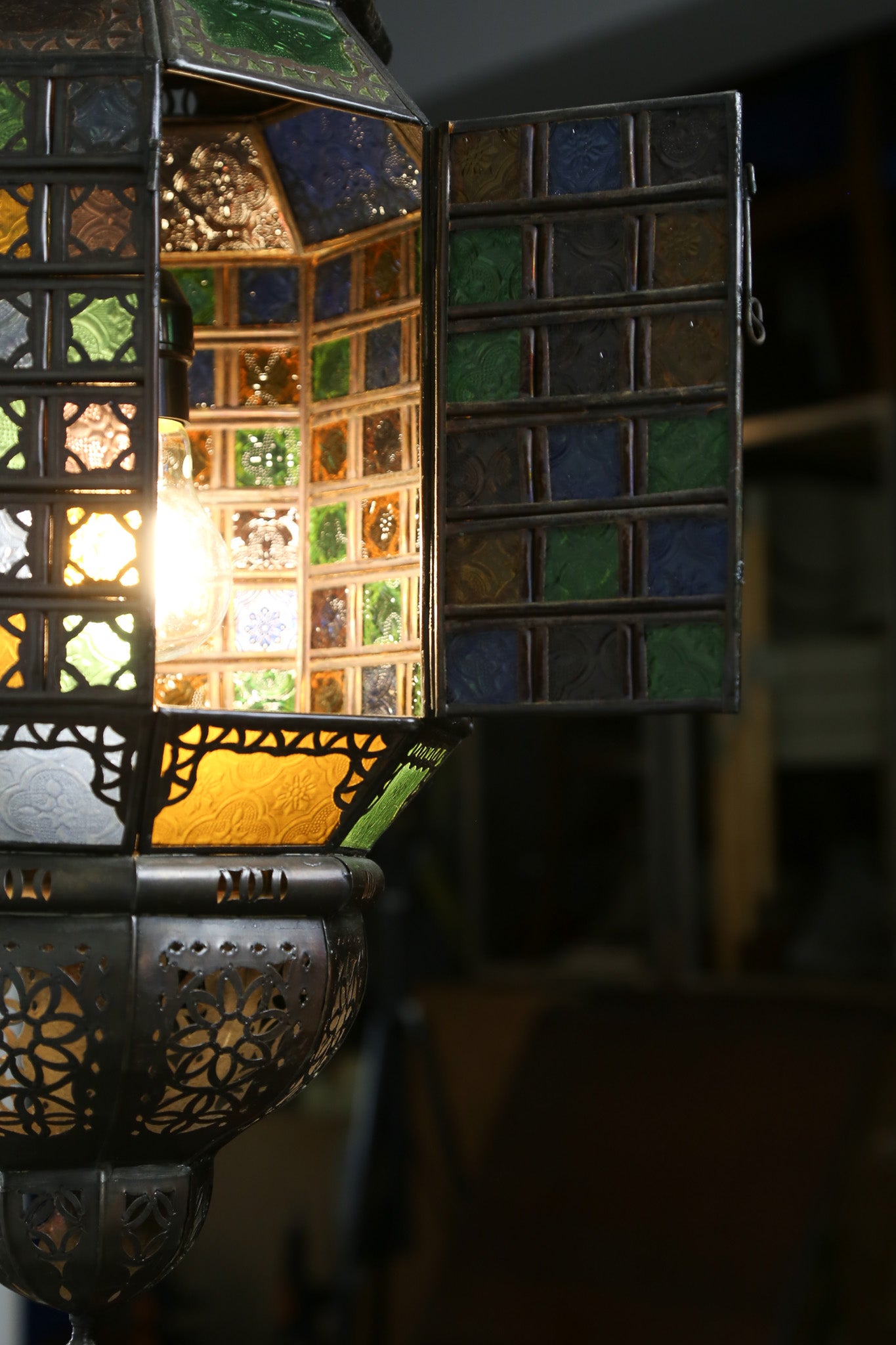 Moroccan Style Stained Glass Pendant Light / モロッカンスタイル ステンドグラス ペンダントライト