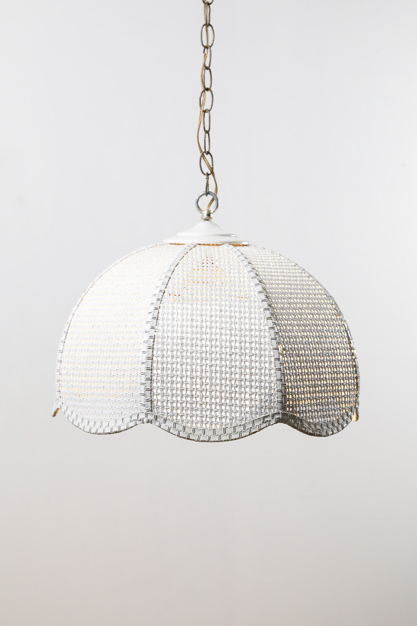 Woven Wire Scalloped Pendant Light / メッシュワイヤー スカラップ ペンダントライト