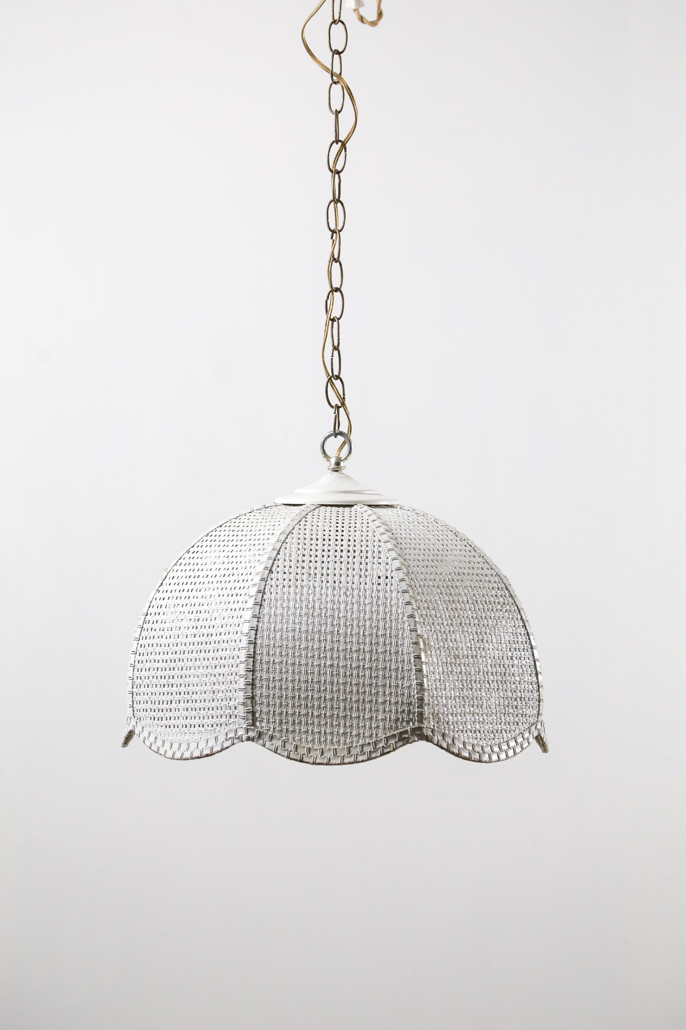 Woven Wire Scalloped Pendant Light / メッシュワイヤー スカラップ ペンダントライト