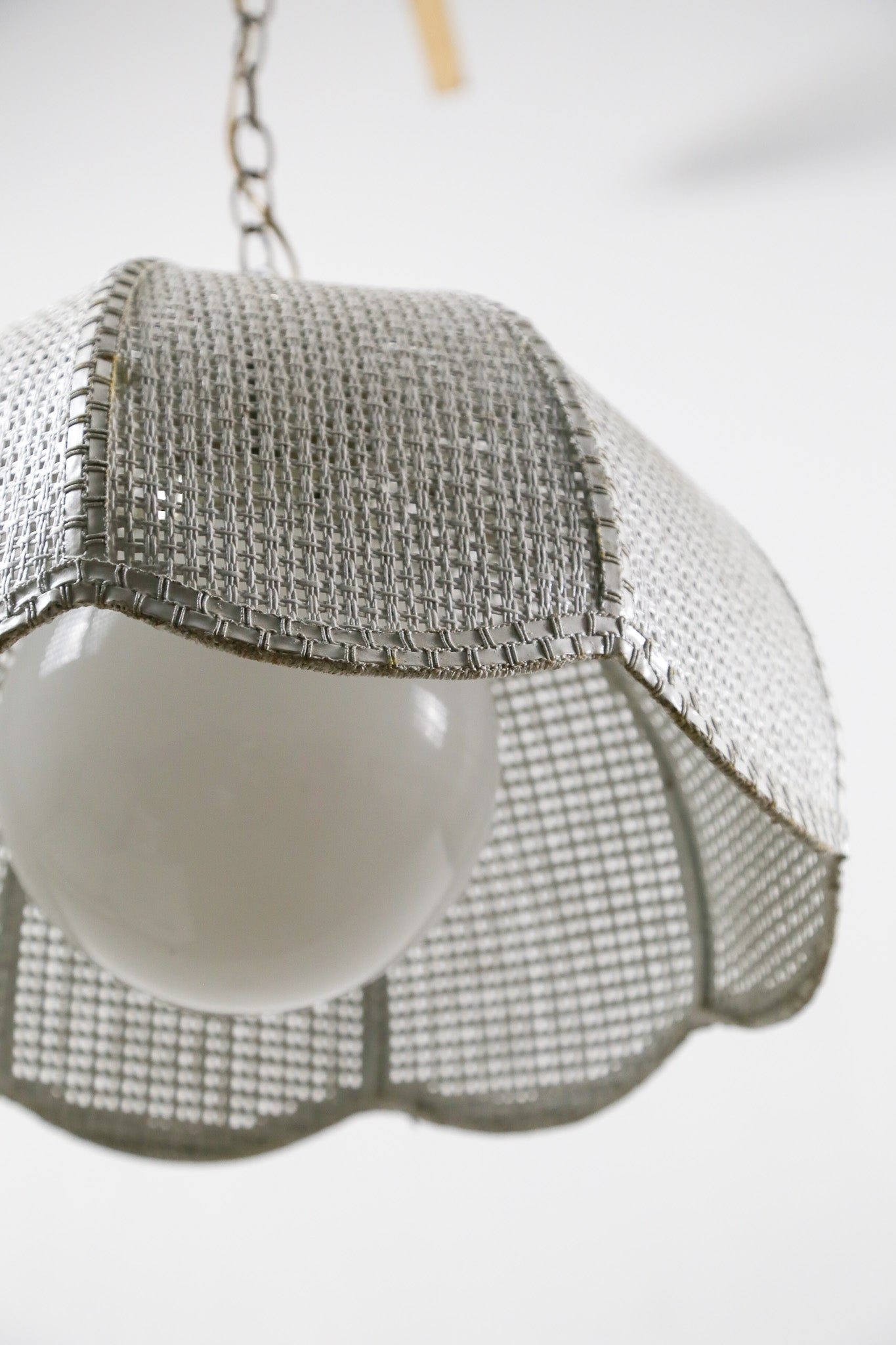 Woven Wire Scalloped Pendant Light / メッシュワイヤー スカラップ ペンダントライト