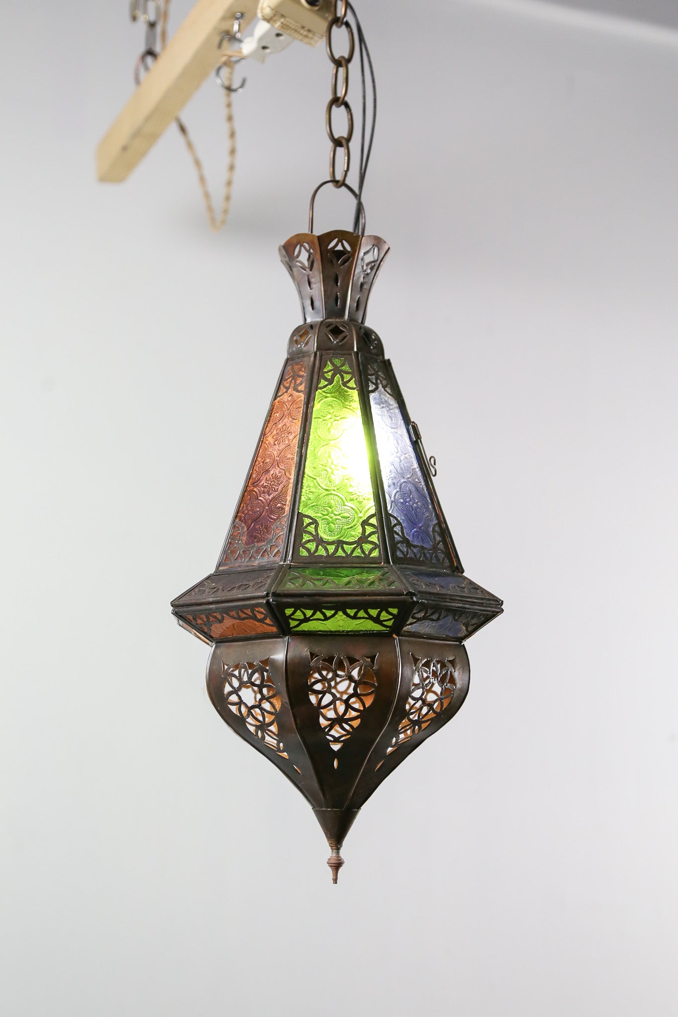 Moroccan Style Stained Glass Pendant Light / モロッカンスタイル ステンドグラス ペンダントライト