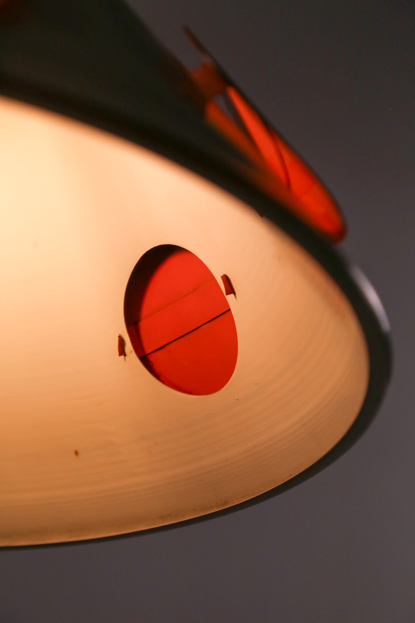 Silver Shade Pendant Light with Black Accents / シルバーシェード 黒丸付き ペンダントライト