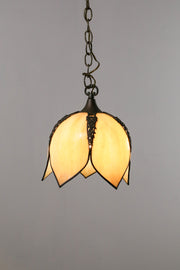 Flower Stained Glass Pendant / お花型 ステンドグラス ペンダントランプ