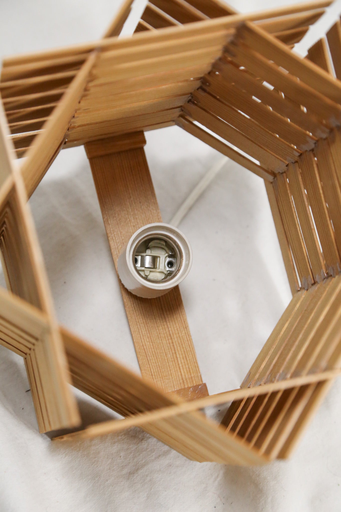 Interlocking Wood Table Lamp / 組み木 ランプ