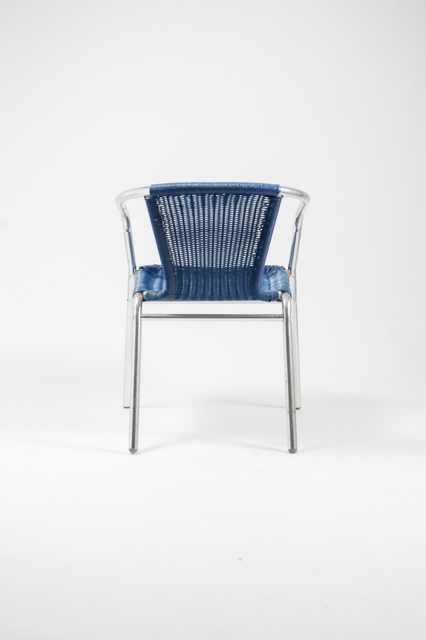 Blue Vinyl Woven Armchair / ビニール編みアームチェア – STORE IN