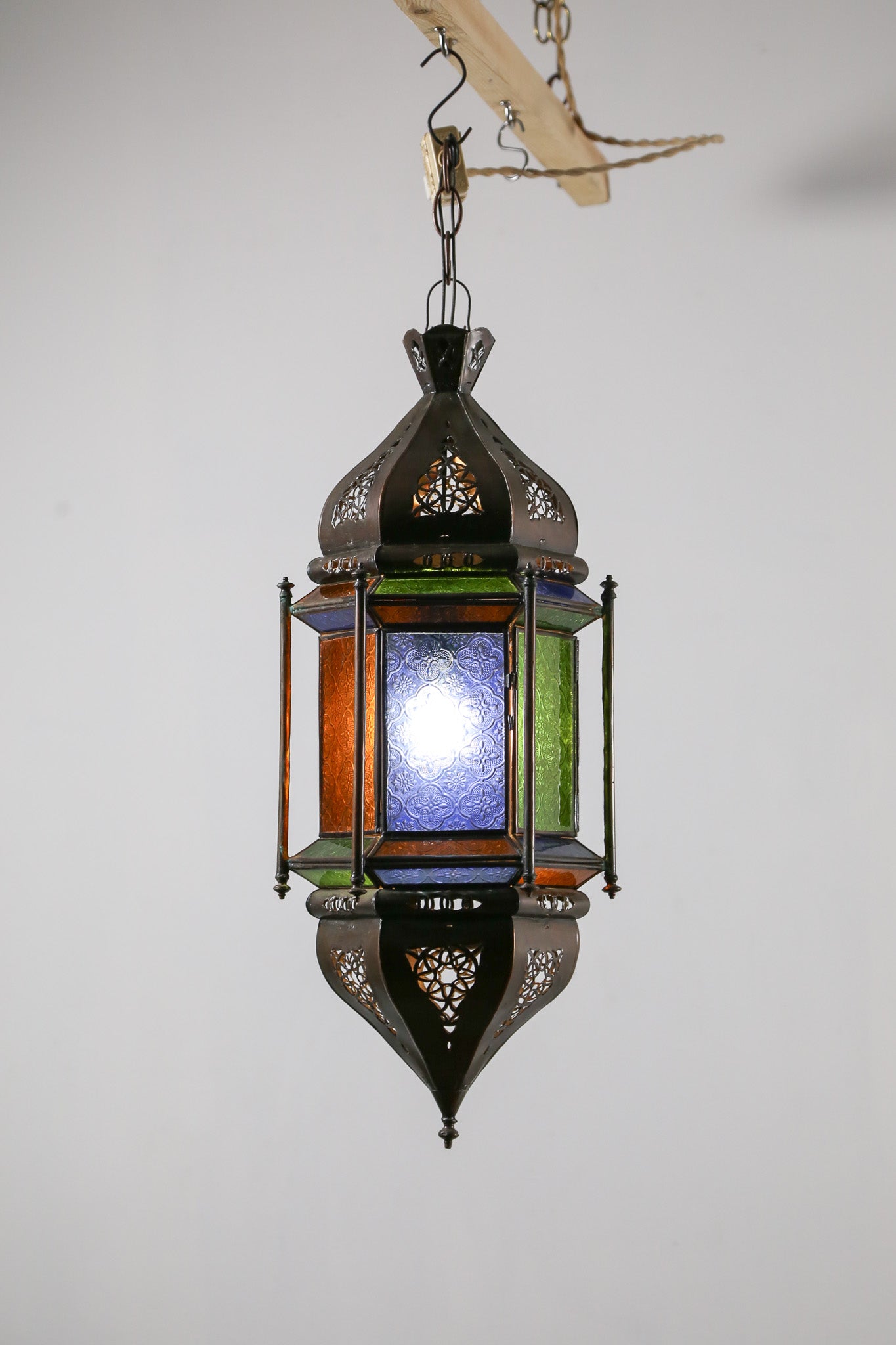 Moroccan Style Stained Glass Lantern / モロッカンスタイル ステンドグラス ランタン
