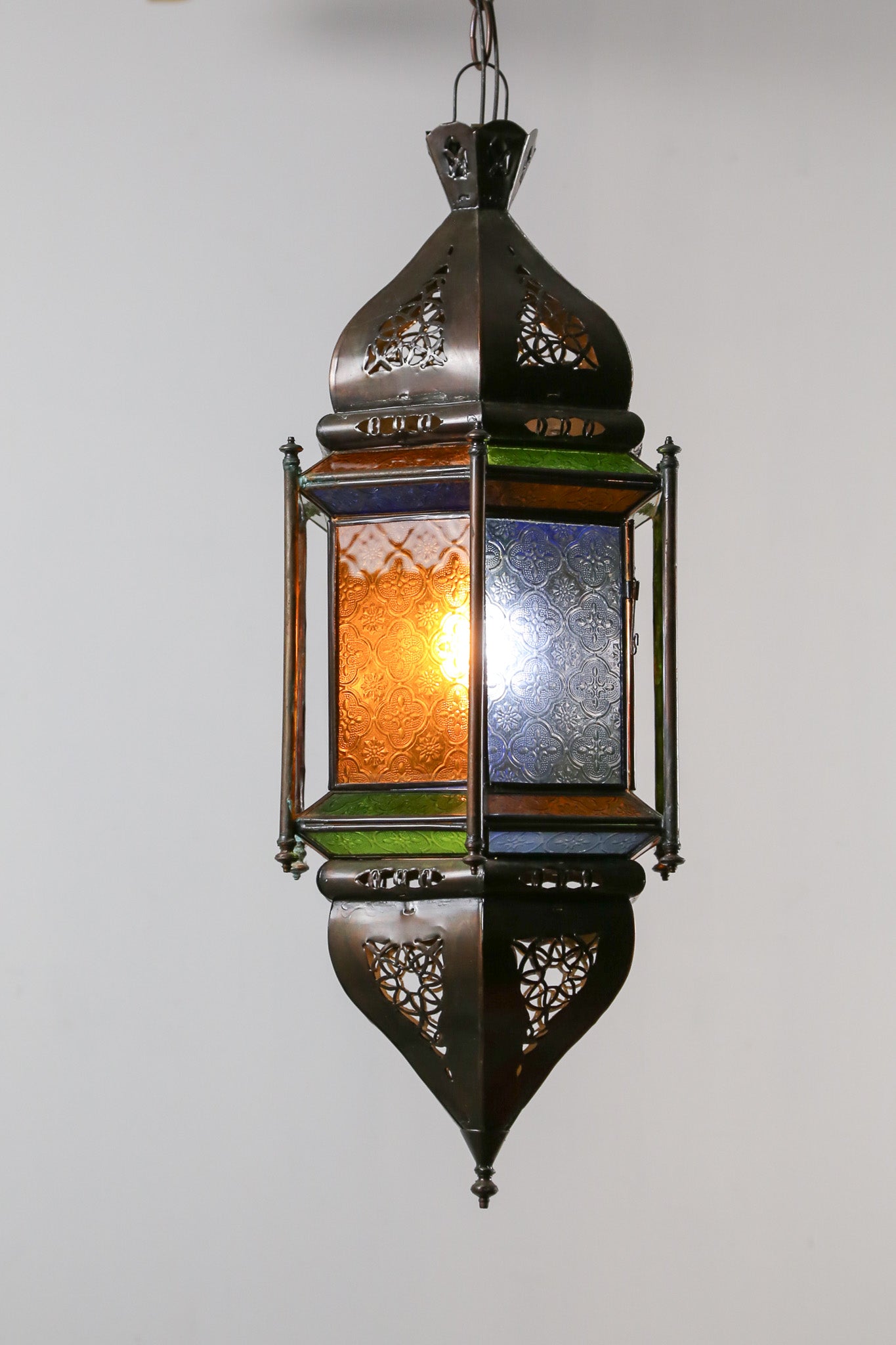 Moroccan Style Stained Glass Lantern / モロッカンスタイル ステンドグラス ランタン