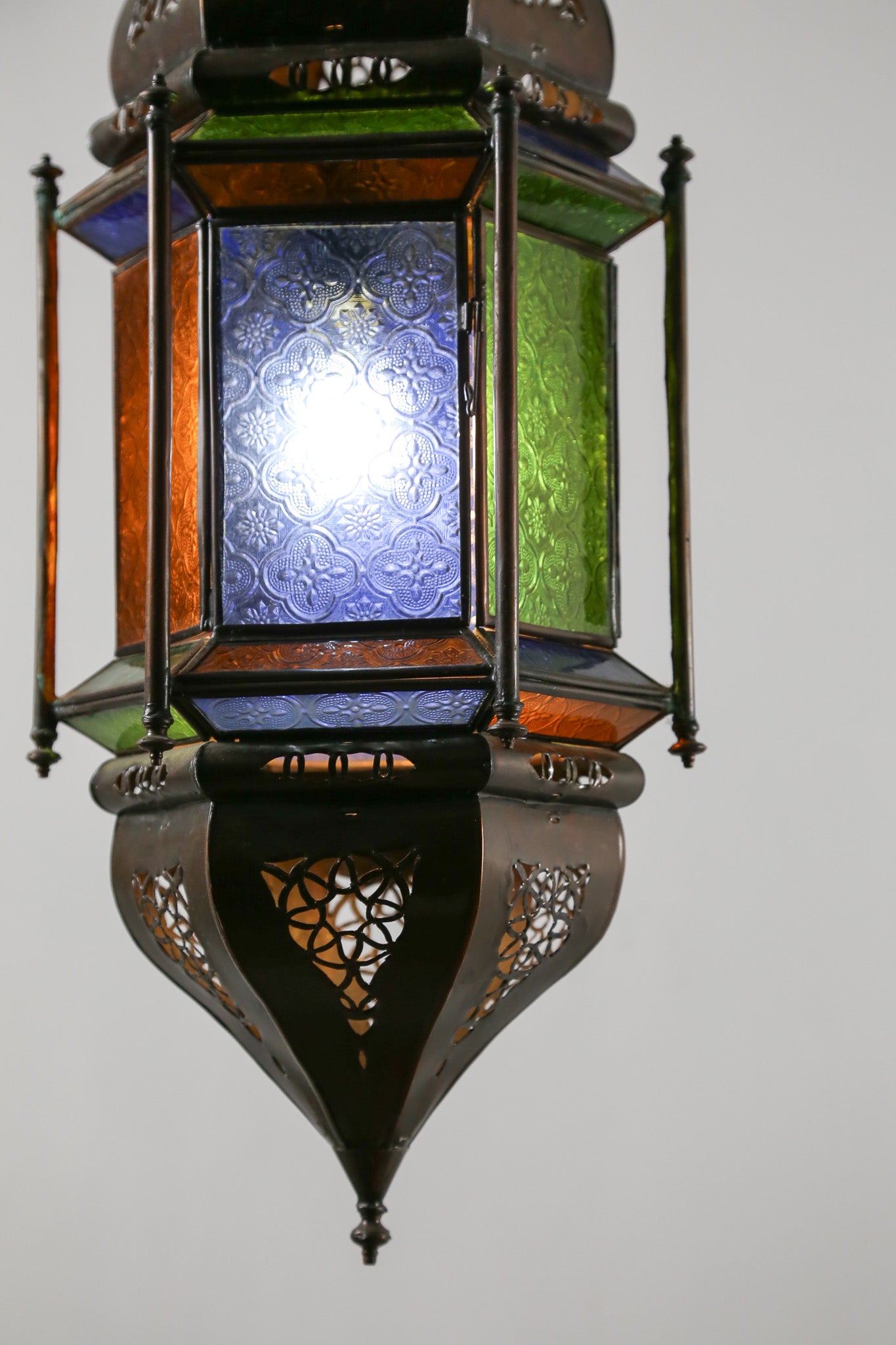 Moroccan Style Stained Glass Lantern / モロッカンスタイル ステンドグラス ランタン