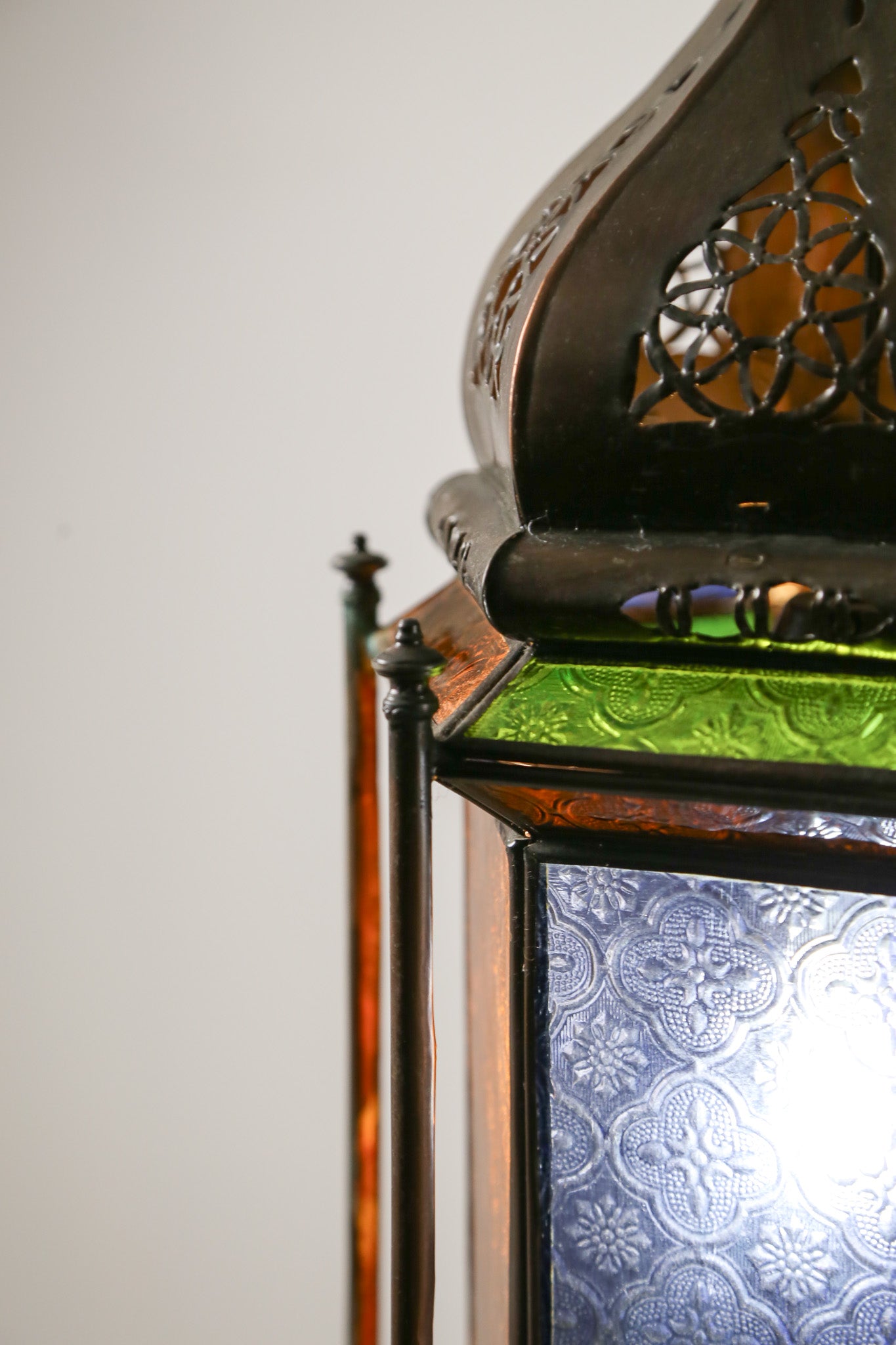 Moroccan Style Stained Glass Lantern / モロッカンスタイル ステンドグラス ランタン