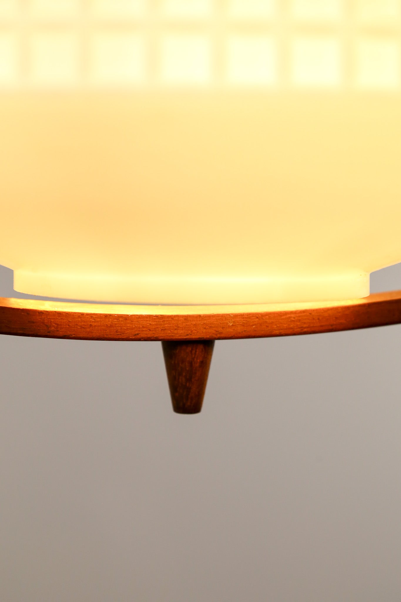 Wood Frame Glass Pendant Light / 木製フレーム ガラスペンダントライト