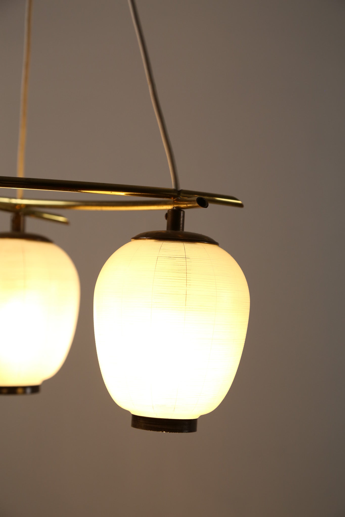 Glass 3-Light Pendant Lamp / ガラス 3灯 ペンダントランプ