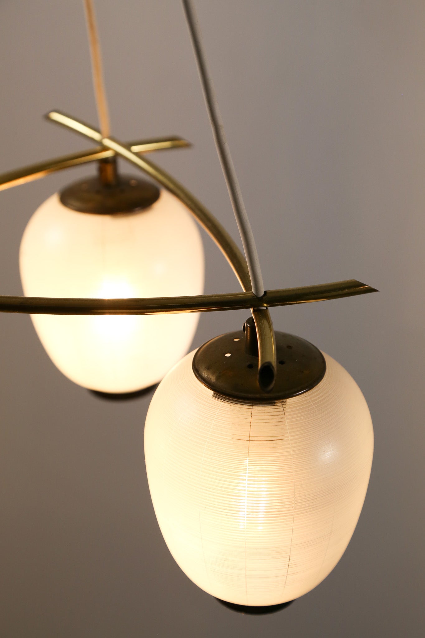 Glass 3-Light Pendant Lamp / ガラス 3灯 ペンダントランプ