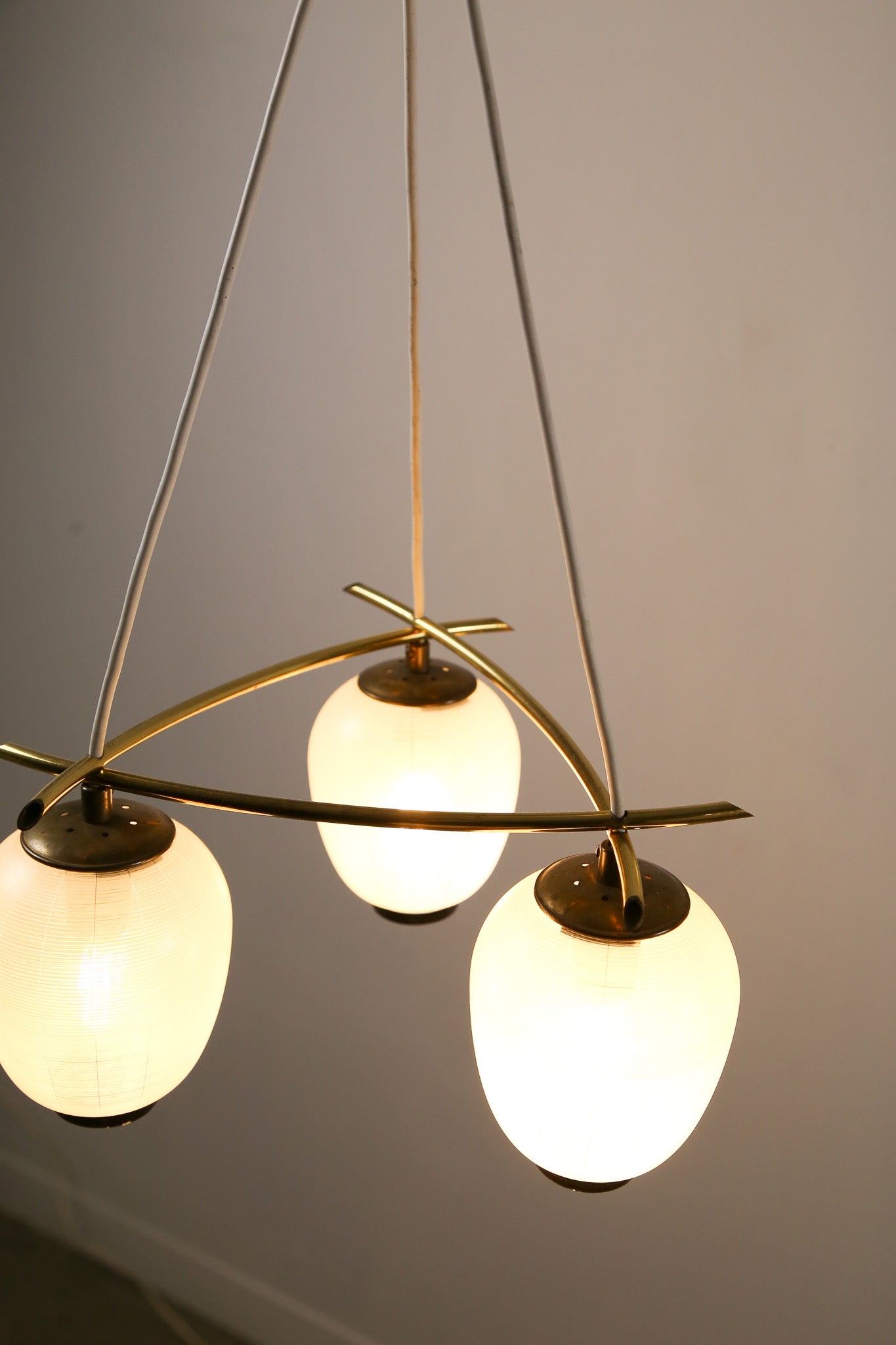 Glass 3-Light Pendant Lamp / ガラス 3灯 ペンダントランプ