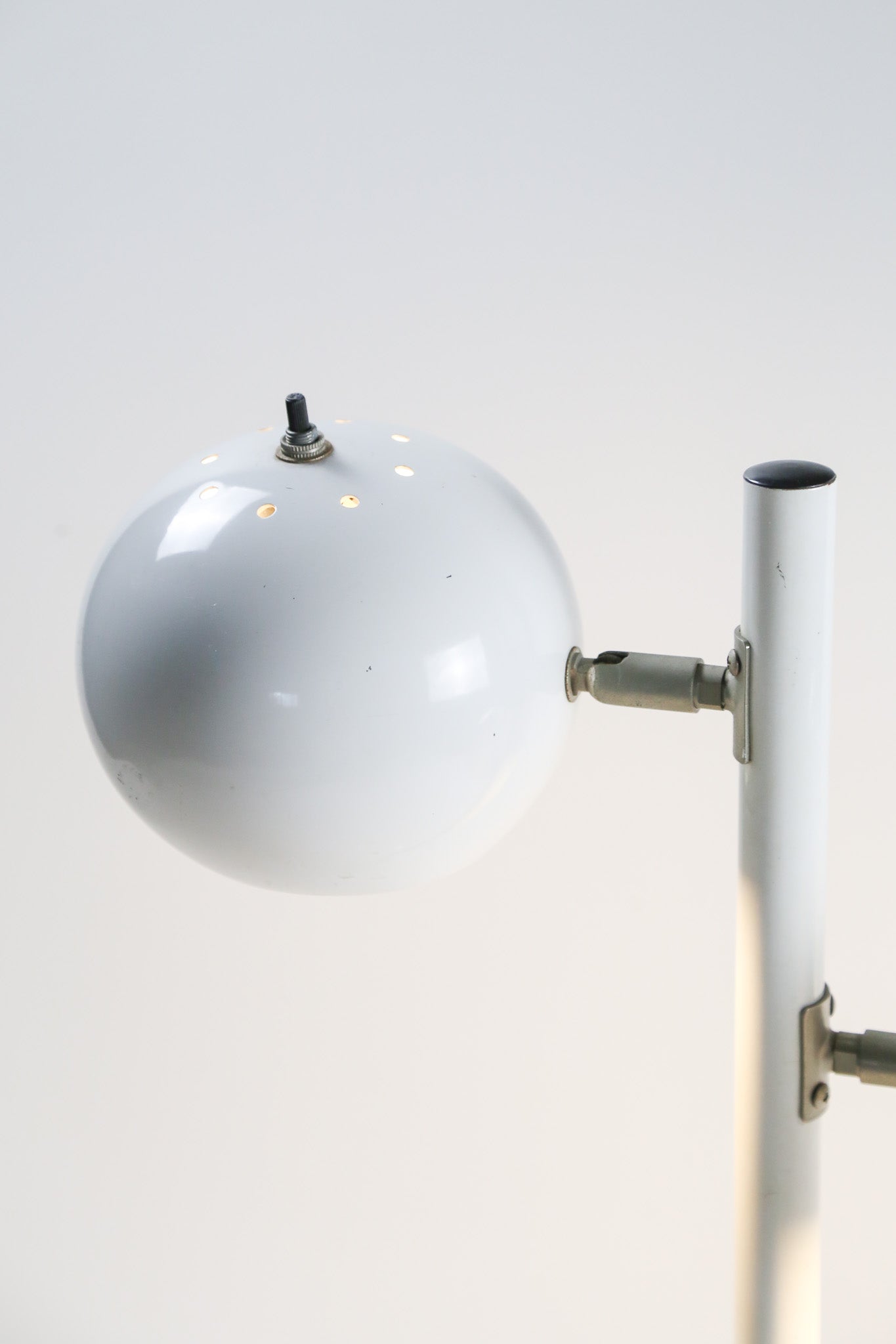 White Twin Head Desk Lamp / 白 2灯 デスクライト