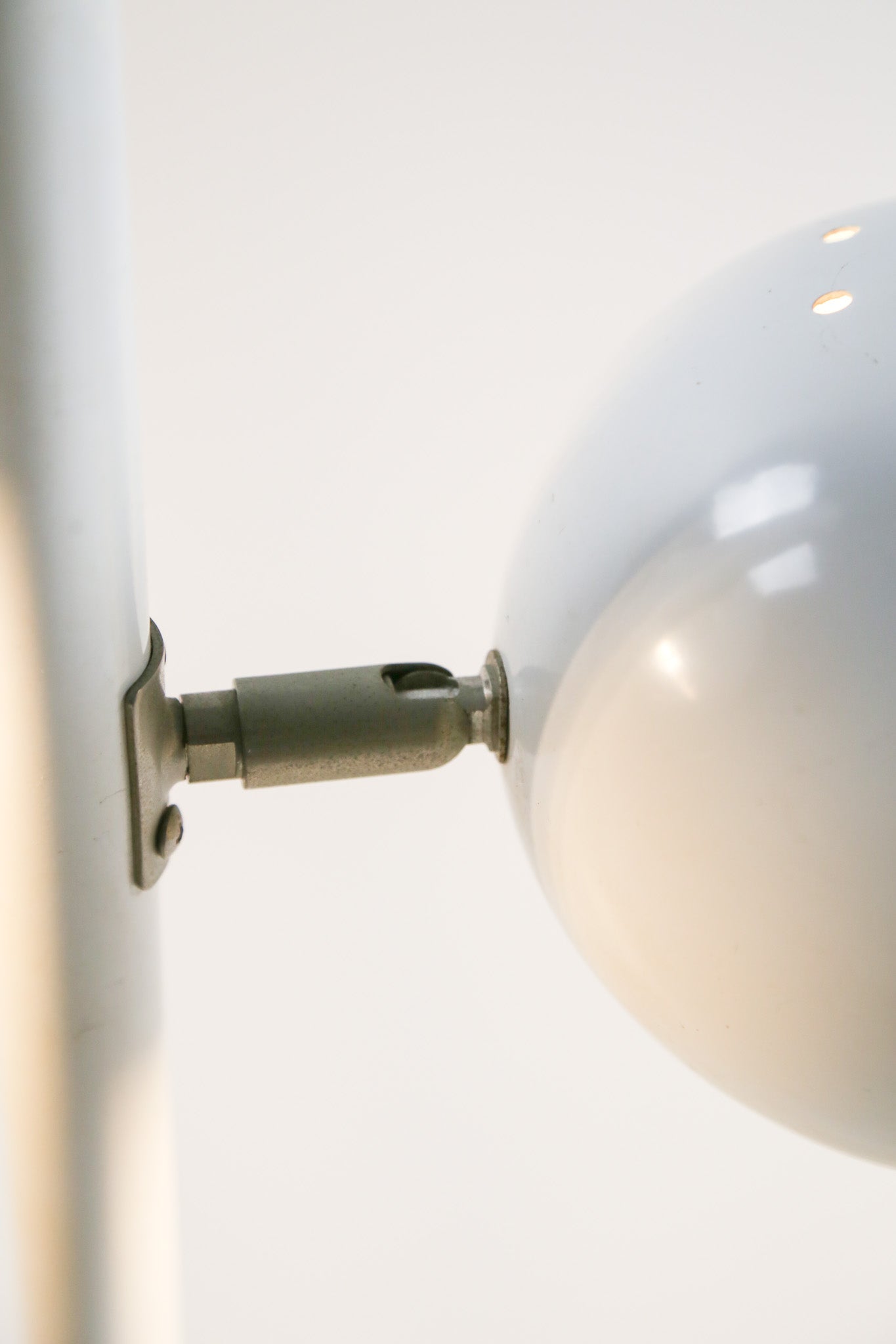 White Twin Head Desk Lamp / 白 2灯 デスクライト