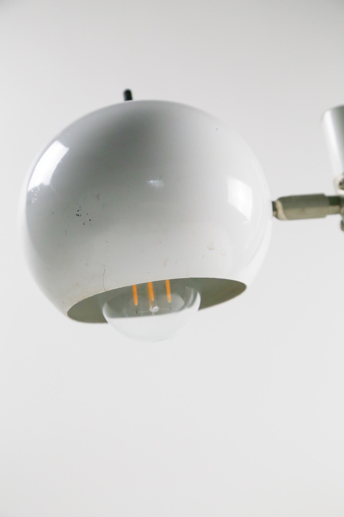 White Twin Head Desk Lamp / 白 2灯 デスクライト