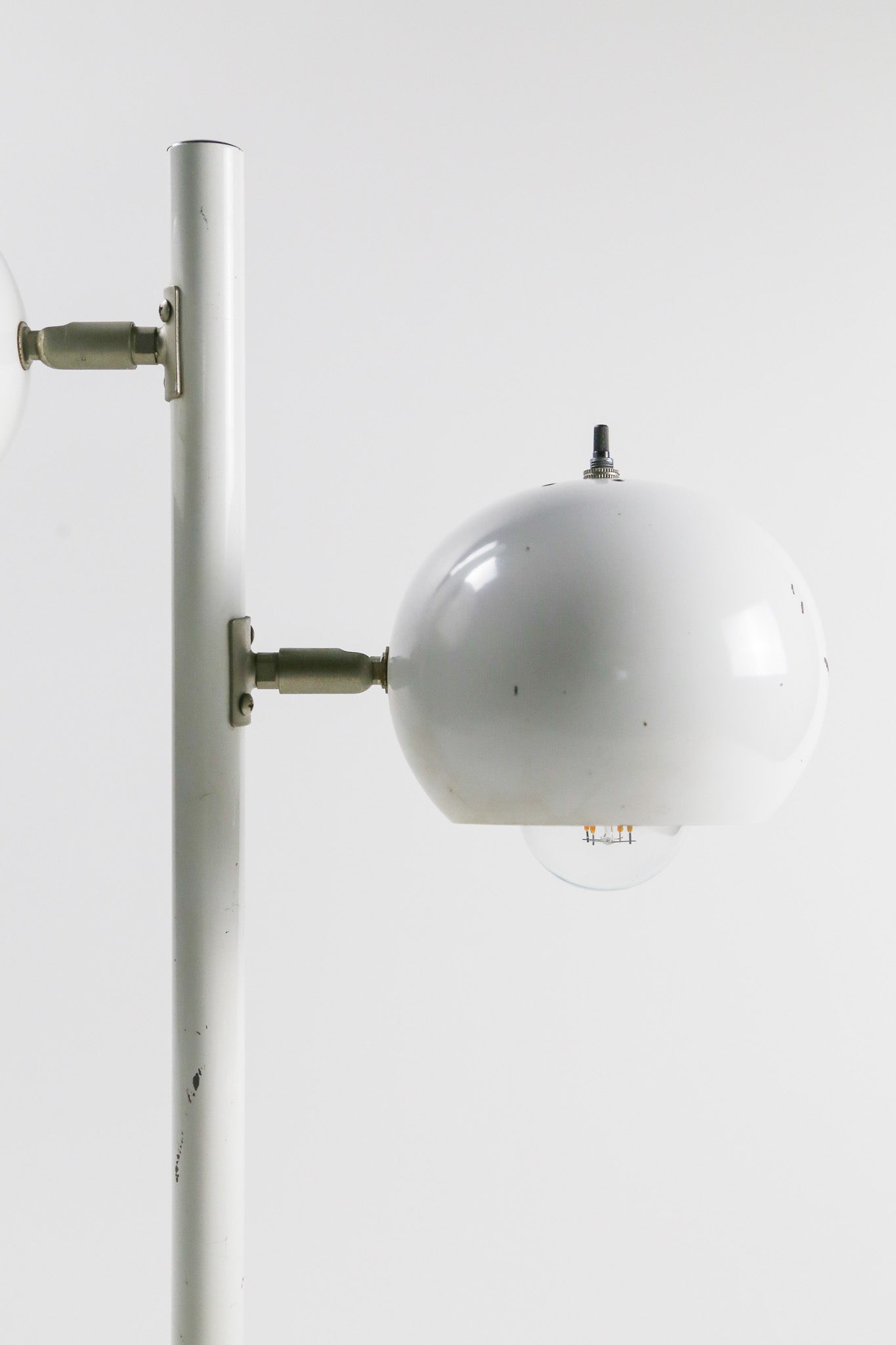 White Twin Head Desk Lamp / 白 2灯 デスクライト