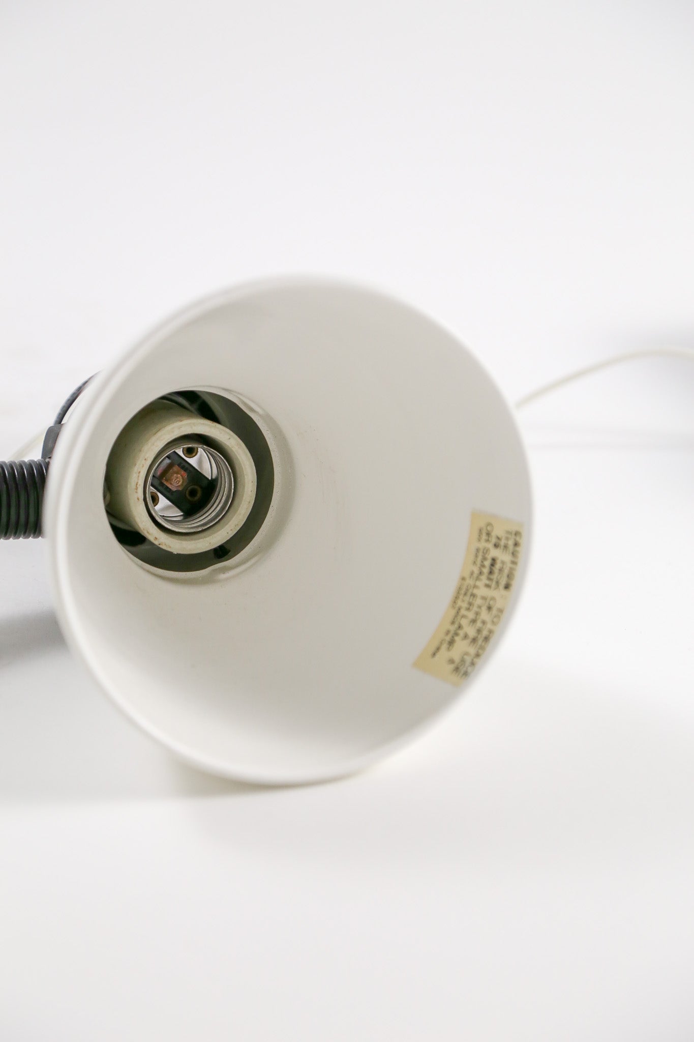 White & Black Gooseneck Desk Lamp / 白×黒 グースネックライト