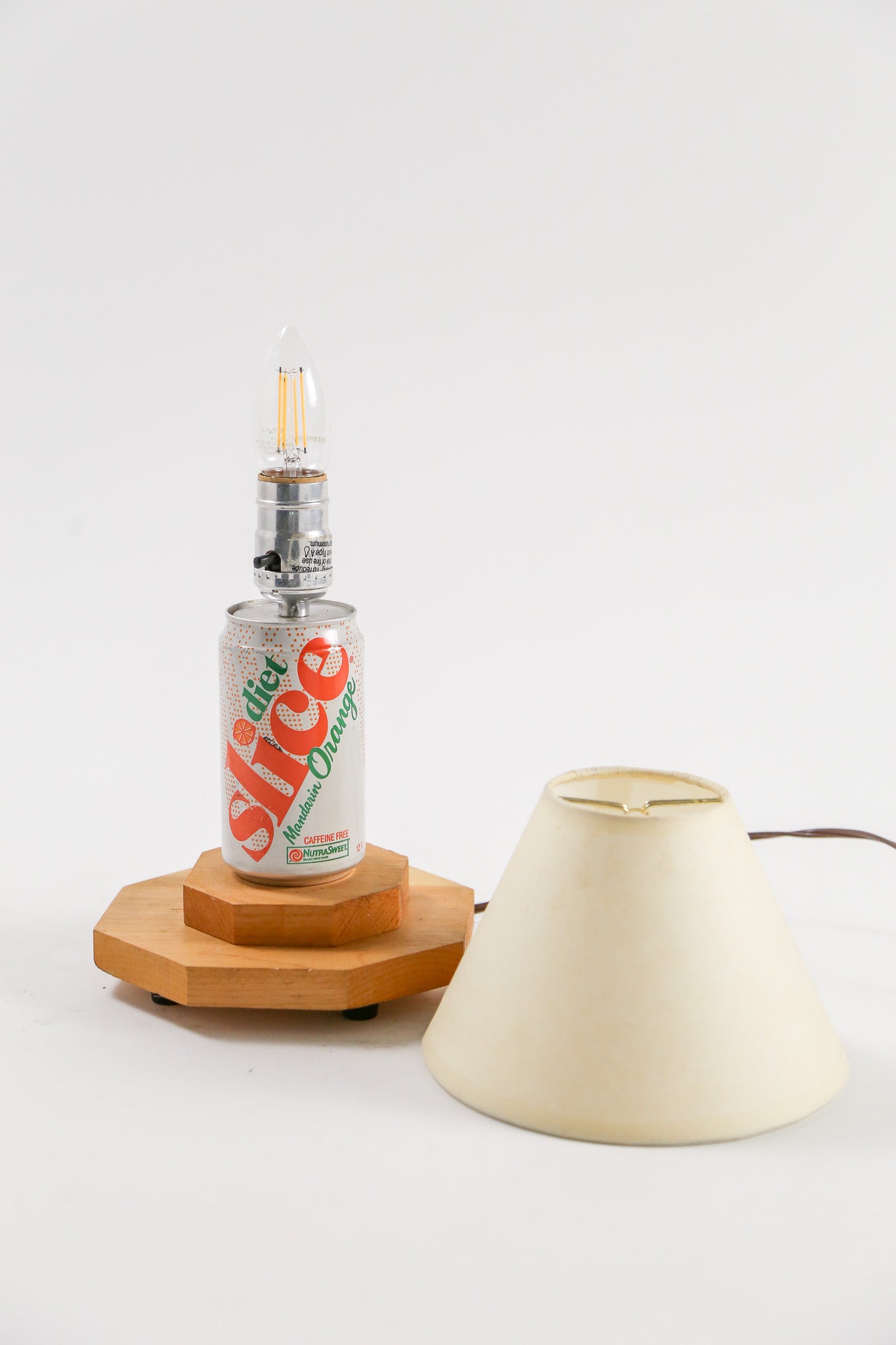 Juice Can × Wood Desk Light / ジュース缶×木製 デスクライト