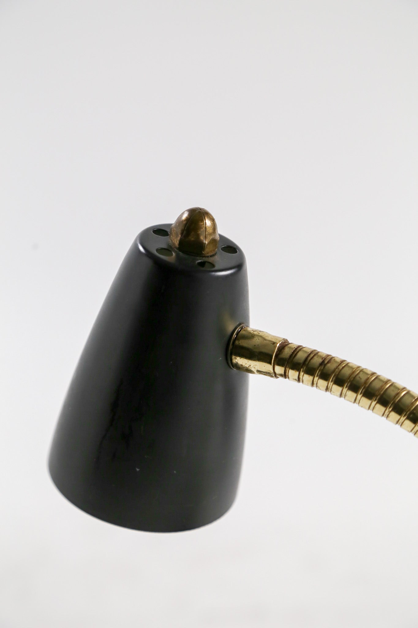 Black & Gold Gooseneck Desk Lamp / 黒×ゴールド グースネック デスクライト