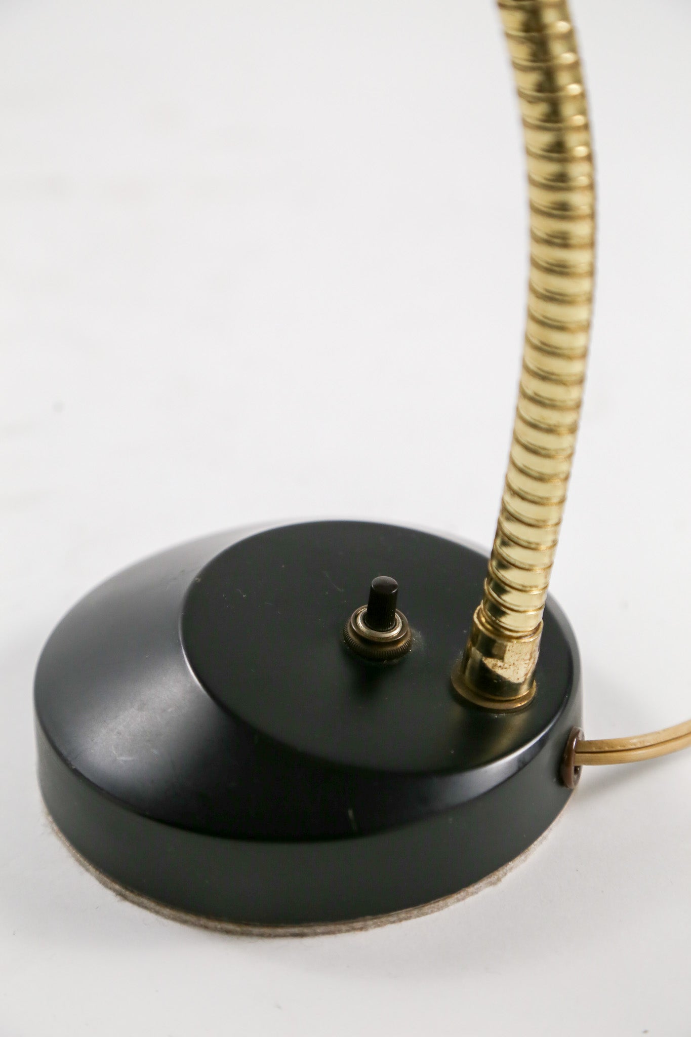 Black & Gold Gooseneck Desk Lamp / 黒×ゴールド グースネック デスクライト