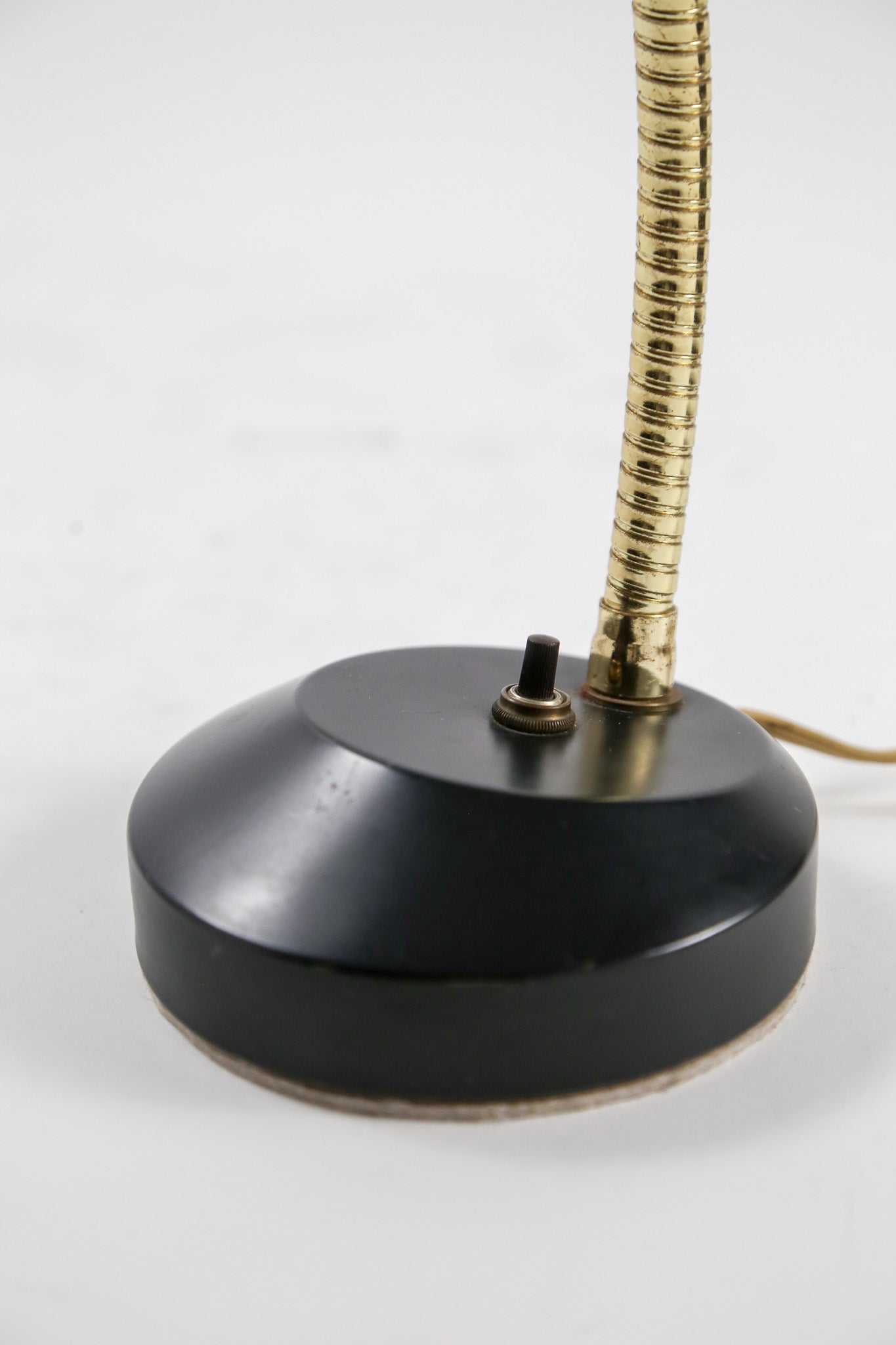 Black & Gold Gooseneck Desk Lamp / 黒×ゴールド グースネック デスクライト