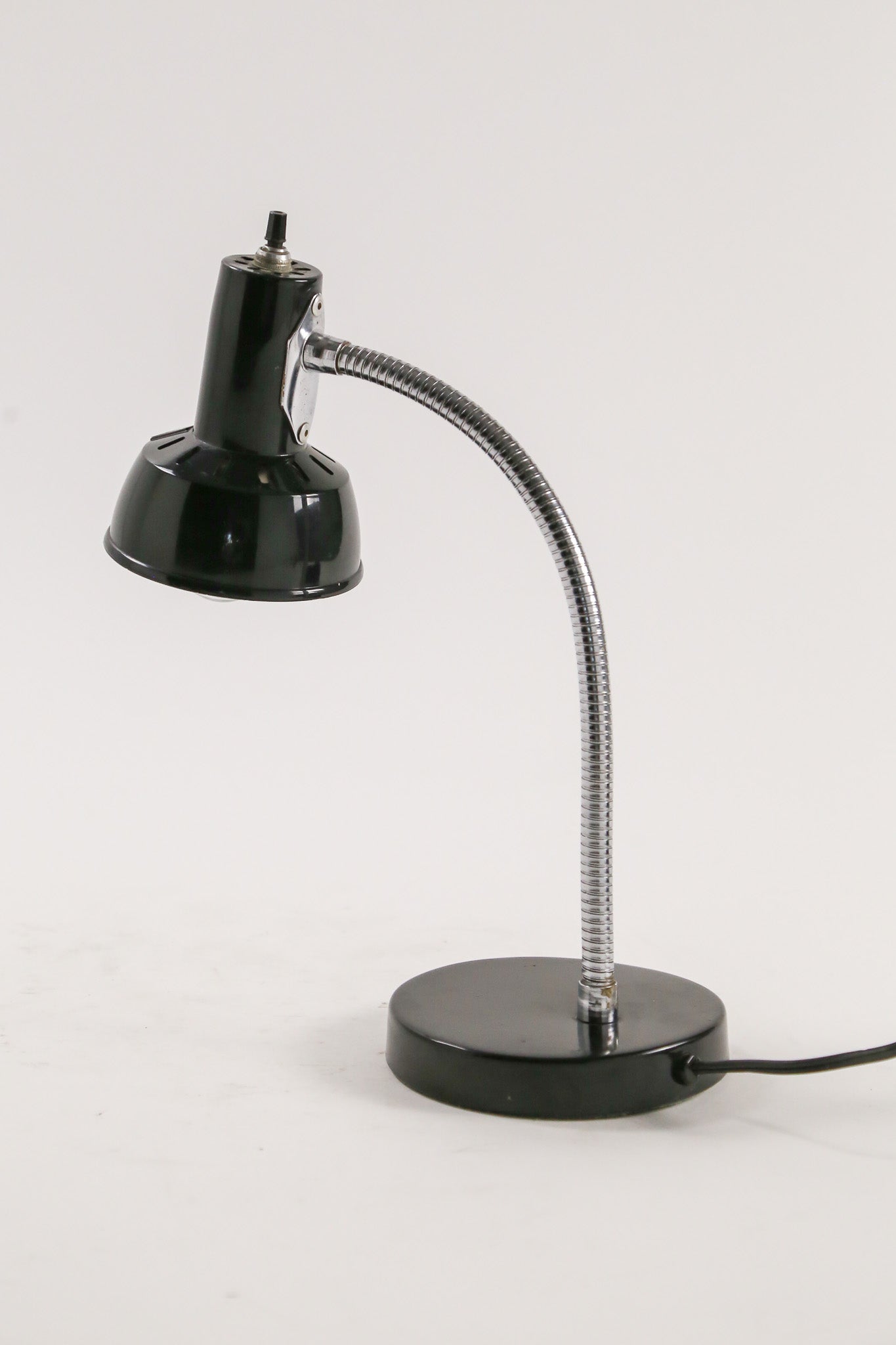Black & Silver Gooseneck Desk Light / 黒×シルバー グースネックデスクライト