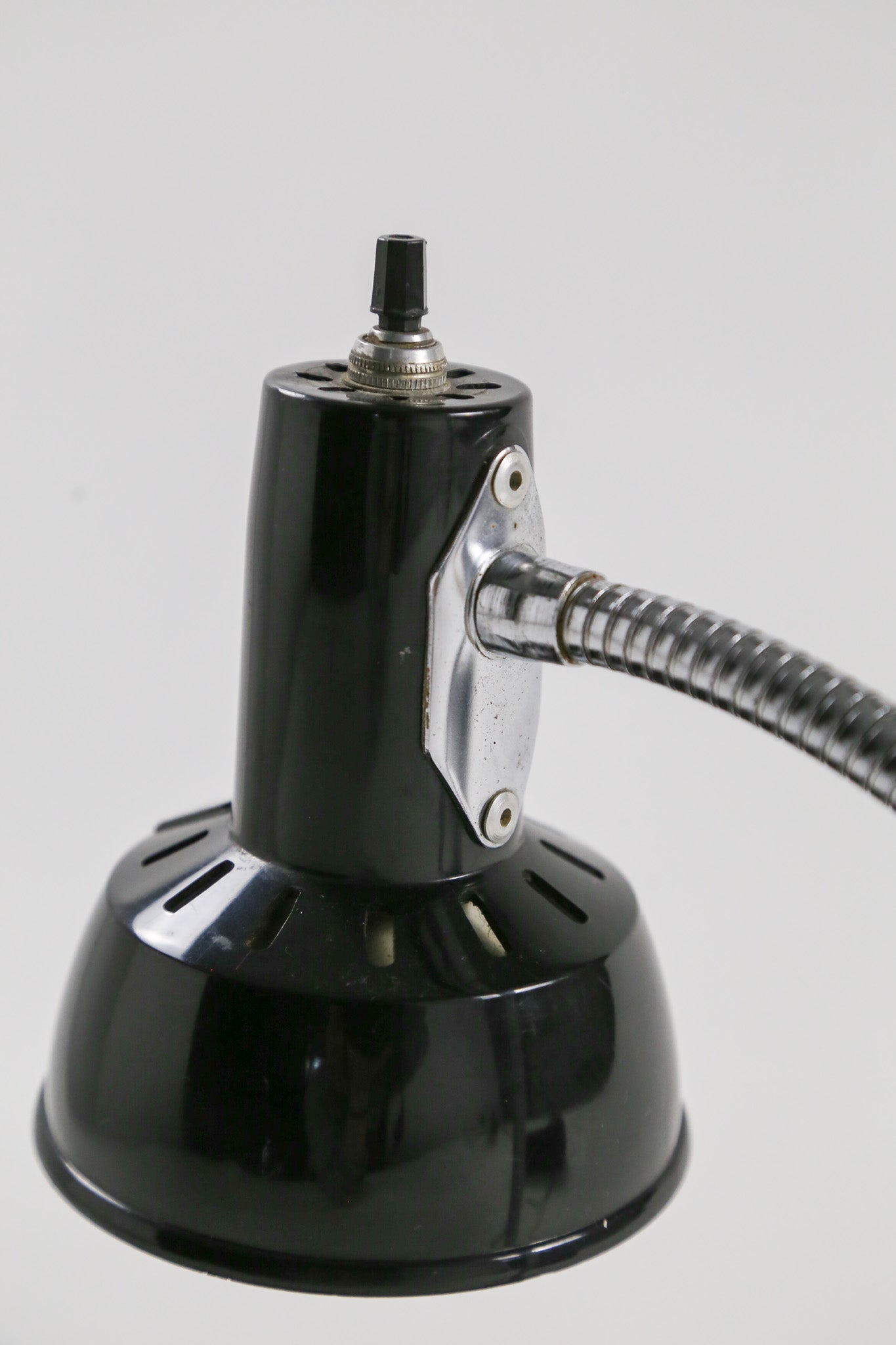 Black & Silver Gooseneck Desk Light / 黒×シルバー グースネックデスクライト