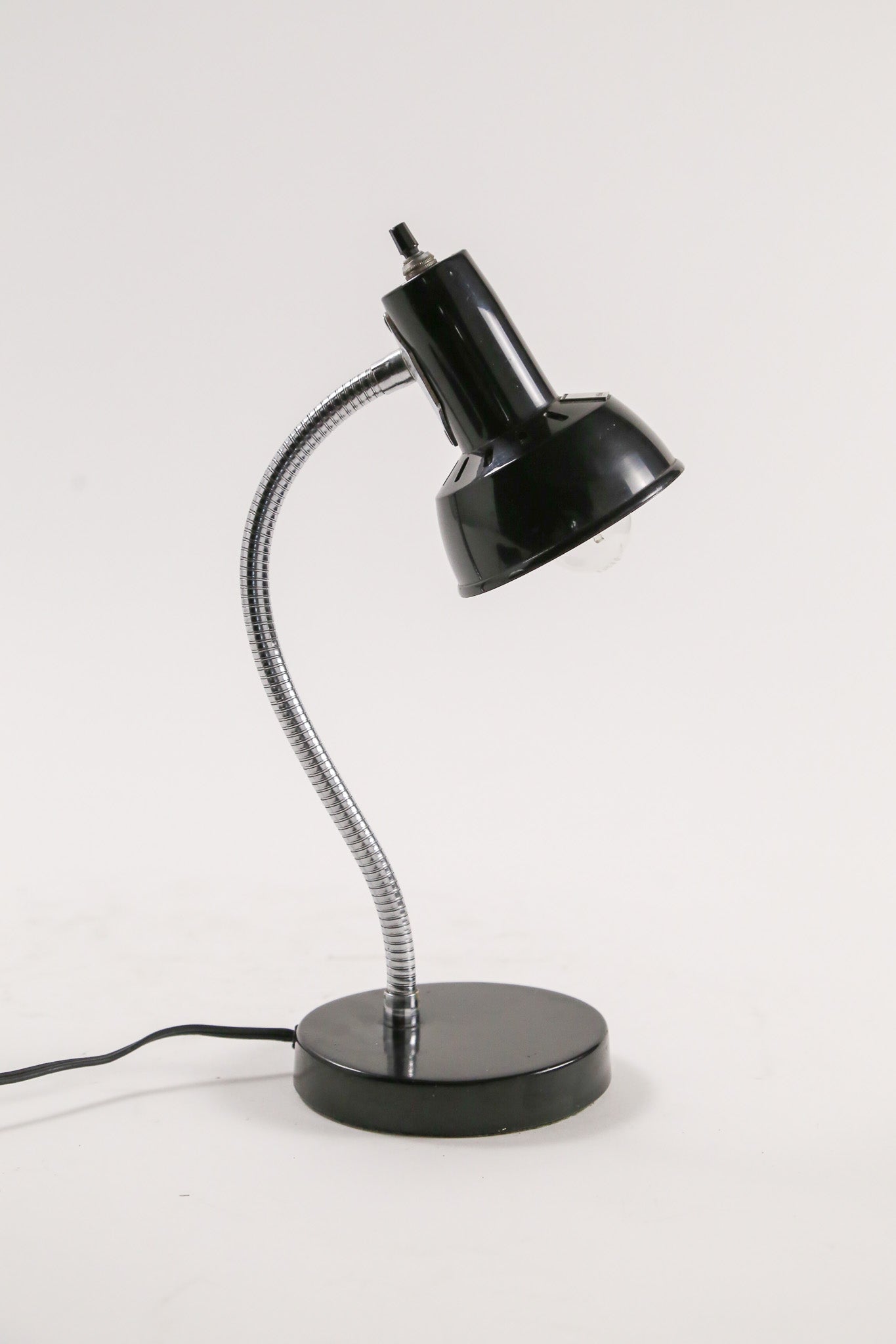 Black & Silver Gooseneck Desk Light / 黒×シルバー グースネックデスクライト