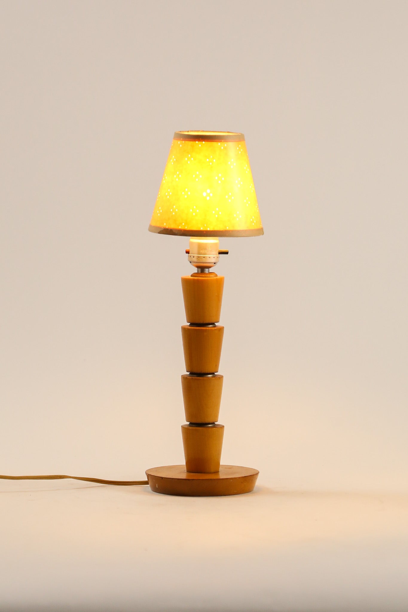 Wood Base & Paper Shade Desk Lamp / 木製ベース×紙シェード デスクライト