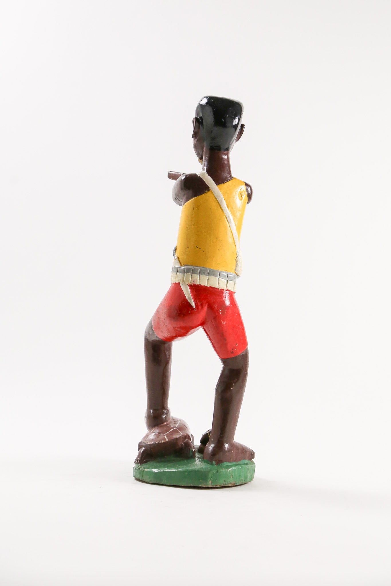 Hunting Man Wood Sculpture / 銃をうつ男 オブジェ