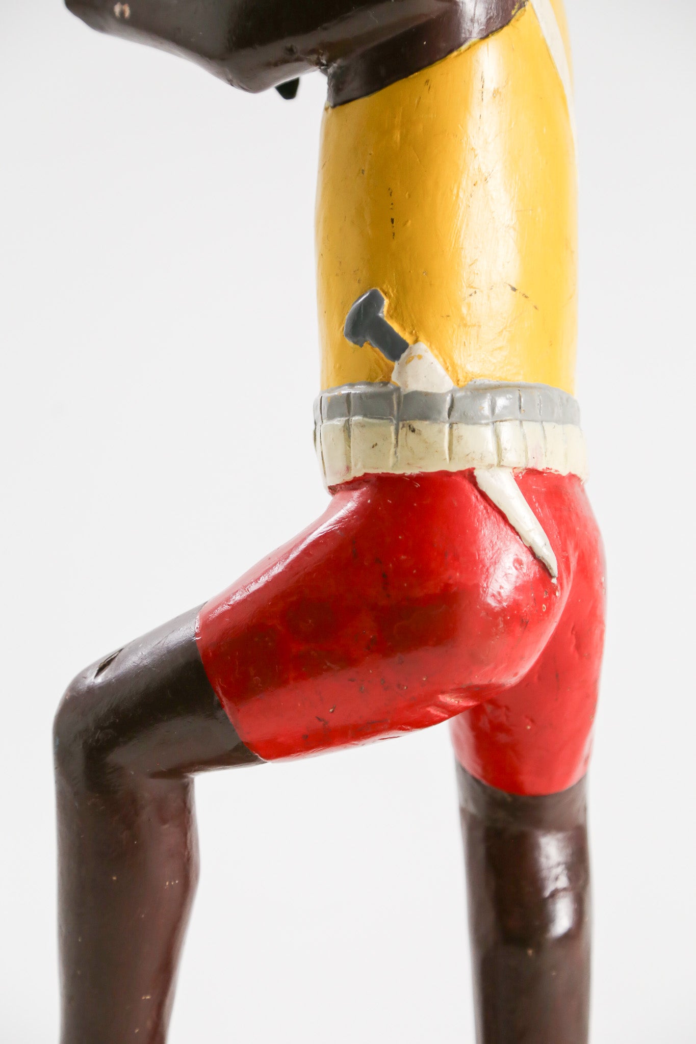 Hunting Man Wood Sculpture / 銃をうつ男 オブジェ
