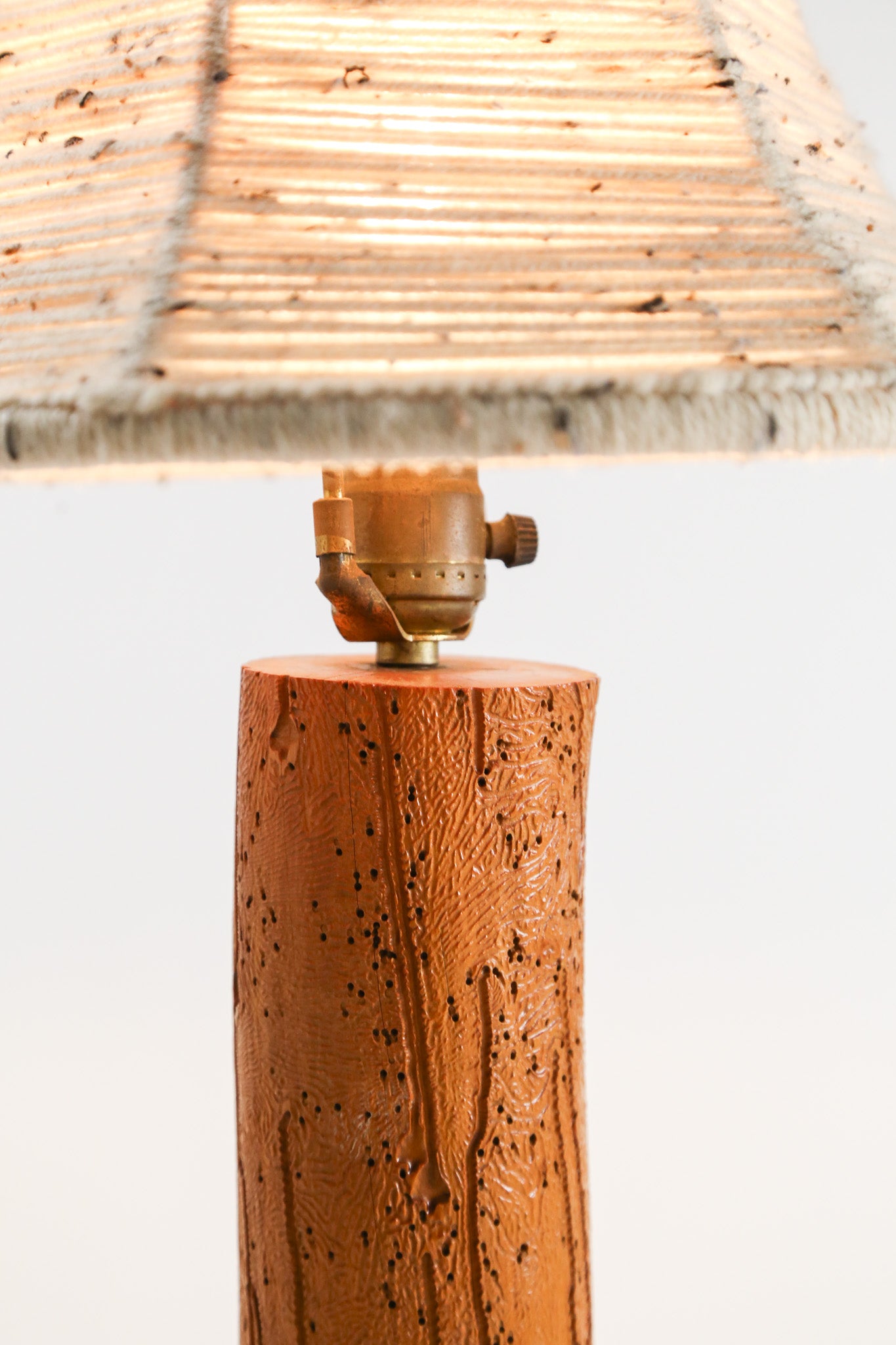 Wood, Resin and Fabric Shade Desk Light / 木×樹脂×布シェード デスクライト